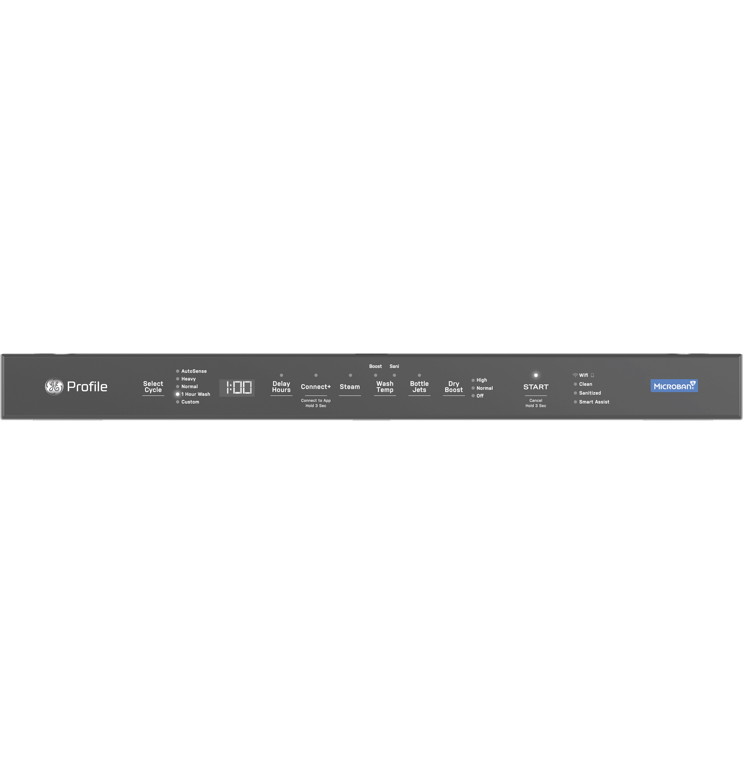 Fingerprint Resistant Top Control Stainless Interior Dishwasher with Microban Antimicrobial Technology view 22