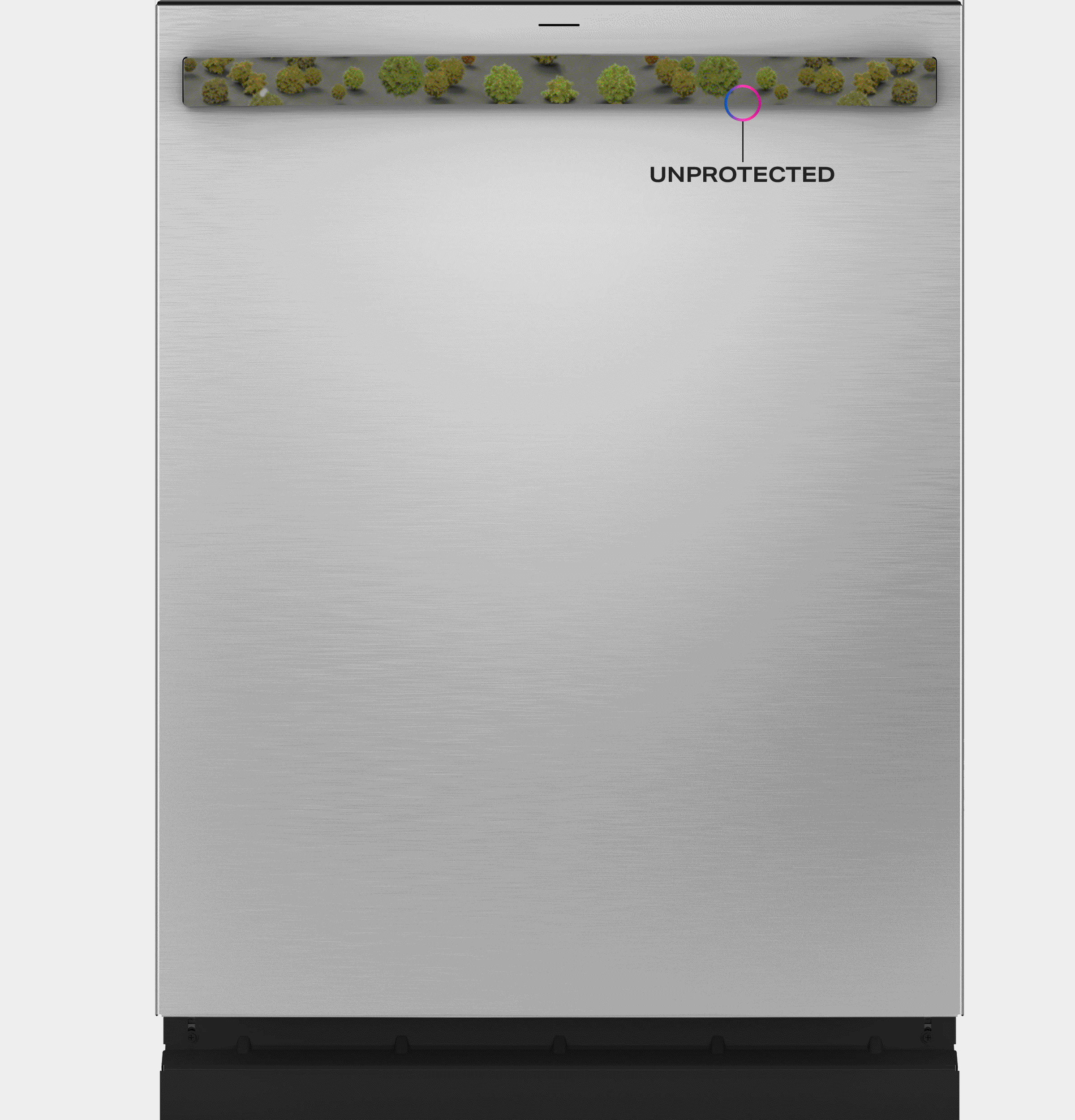 Fingerprint Resistant Top Control Stainless Interior Dishwasher with Microban Antimicrobial Technology view 5