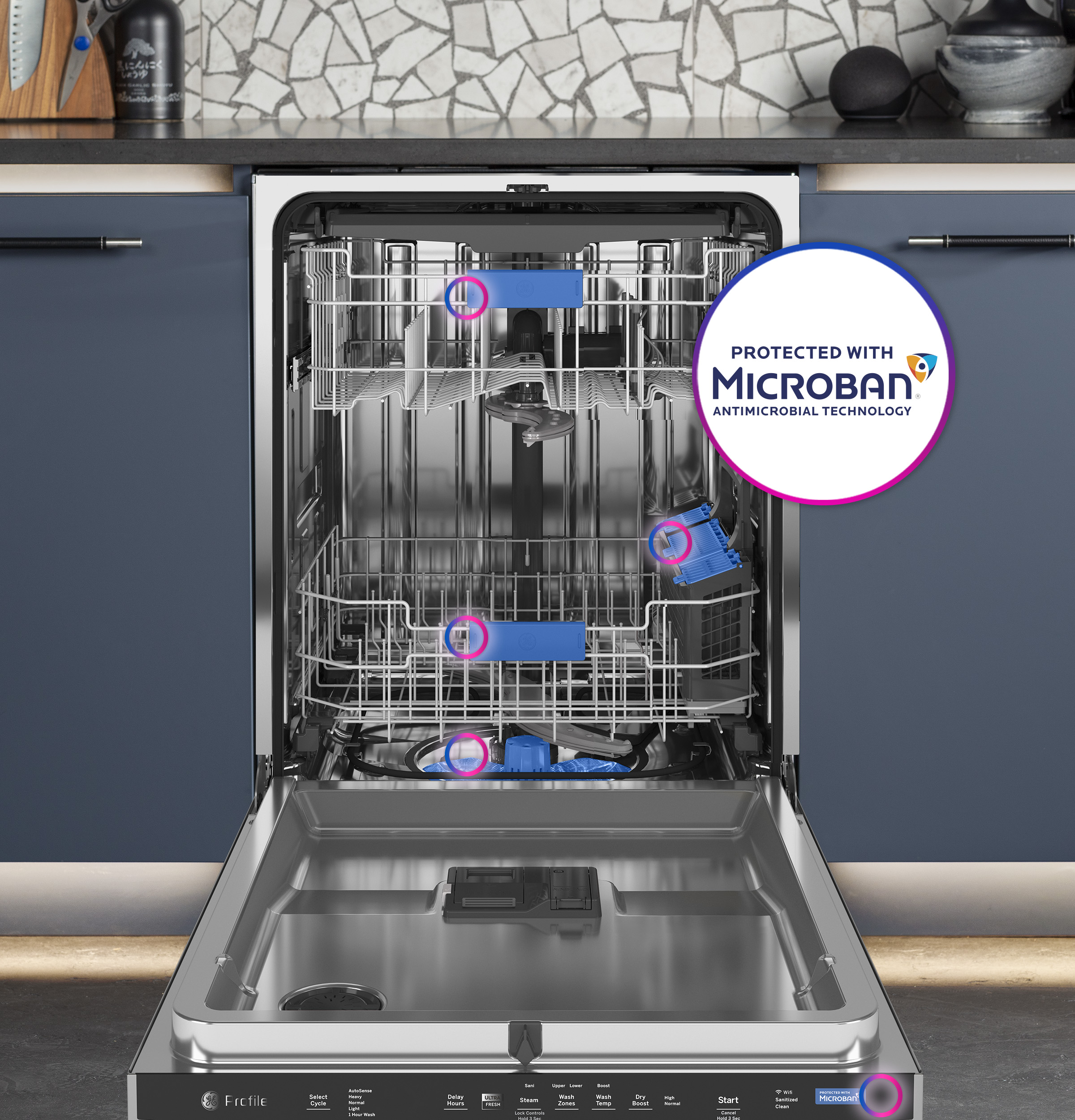 UltraFresh System Dishwasher with Stainless Steel Interior PDP755SYRFS