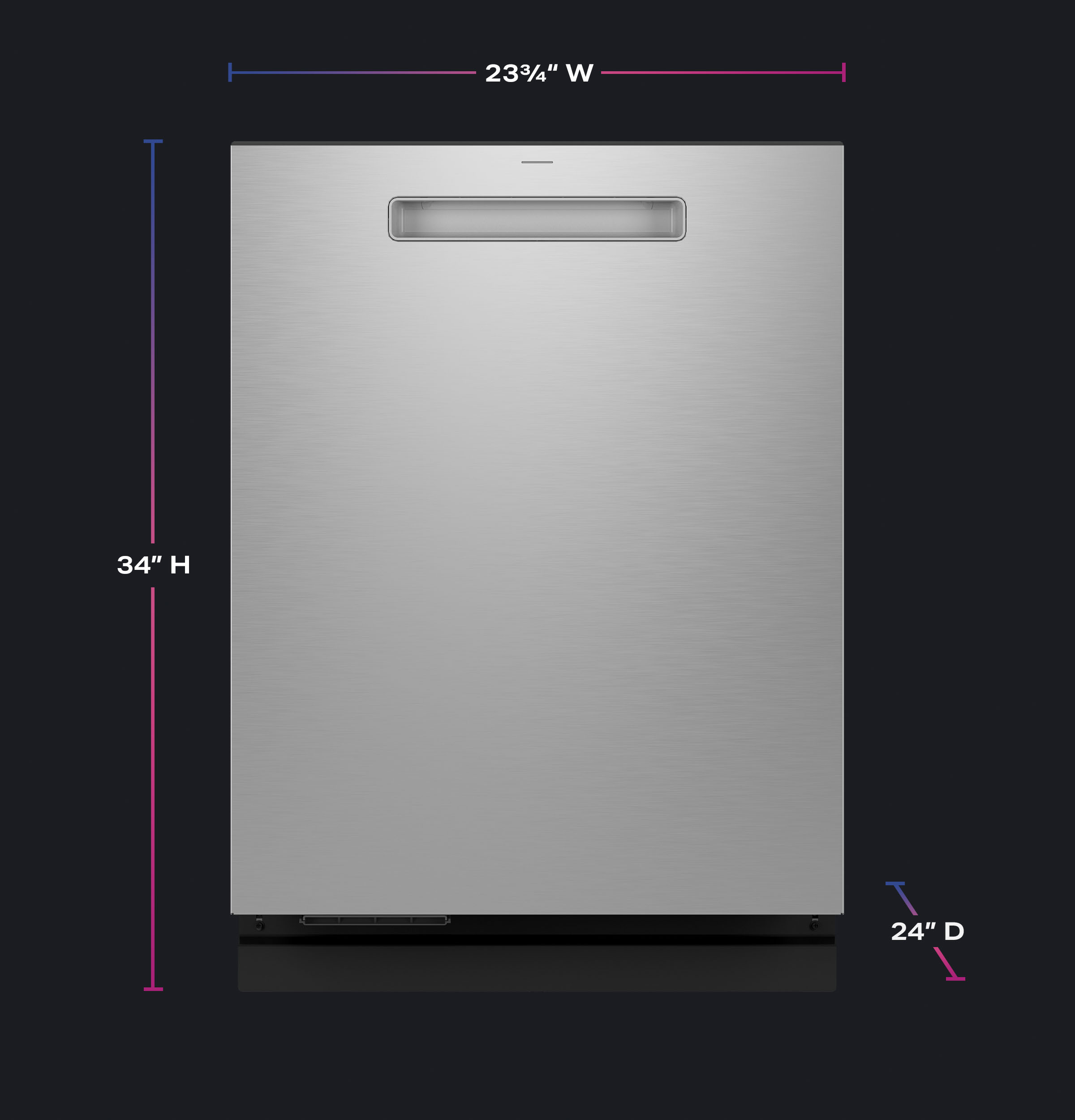 Smart UltraFresh System Dishwasher with Microban Antimicrobial Technology with Deep Clean Washing 3rd Rack, 39 dBA view 7
