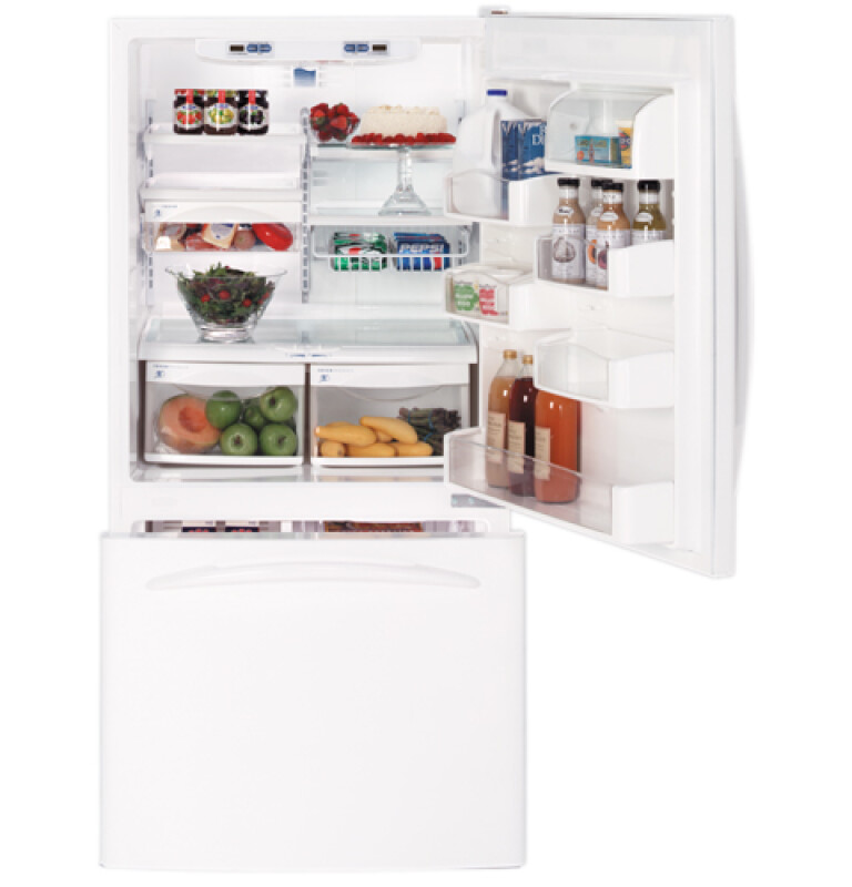 19.5 Cu. Ft. Bottom-Freezer Drawer Refrigerator PDS20MBPWW
