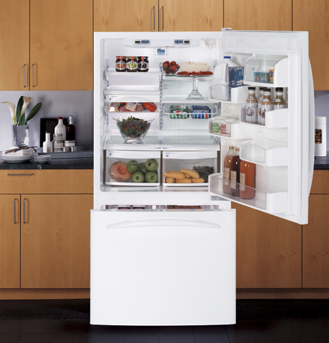 22.2 Cu. Ft. Bottom-Freezer Drawer Refrigerator PDS22MCRWW, product image 3 of 9