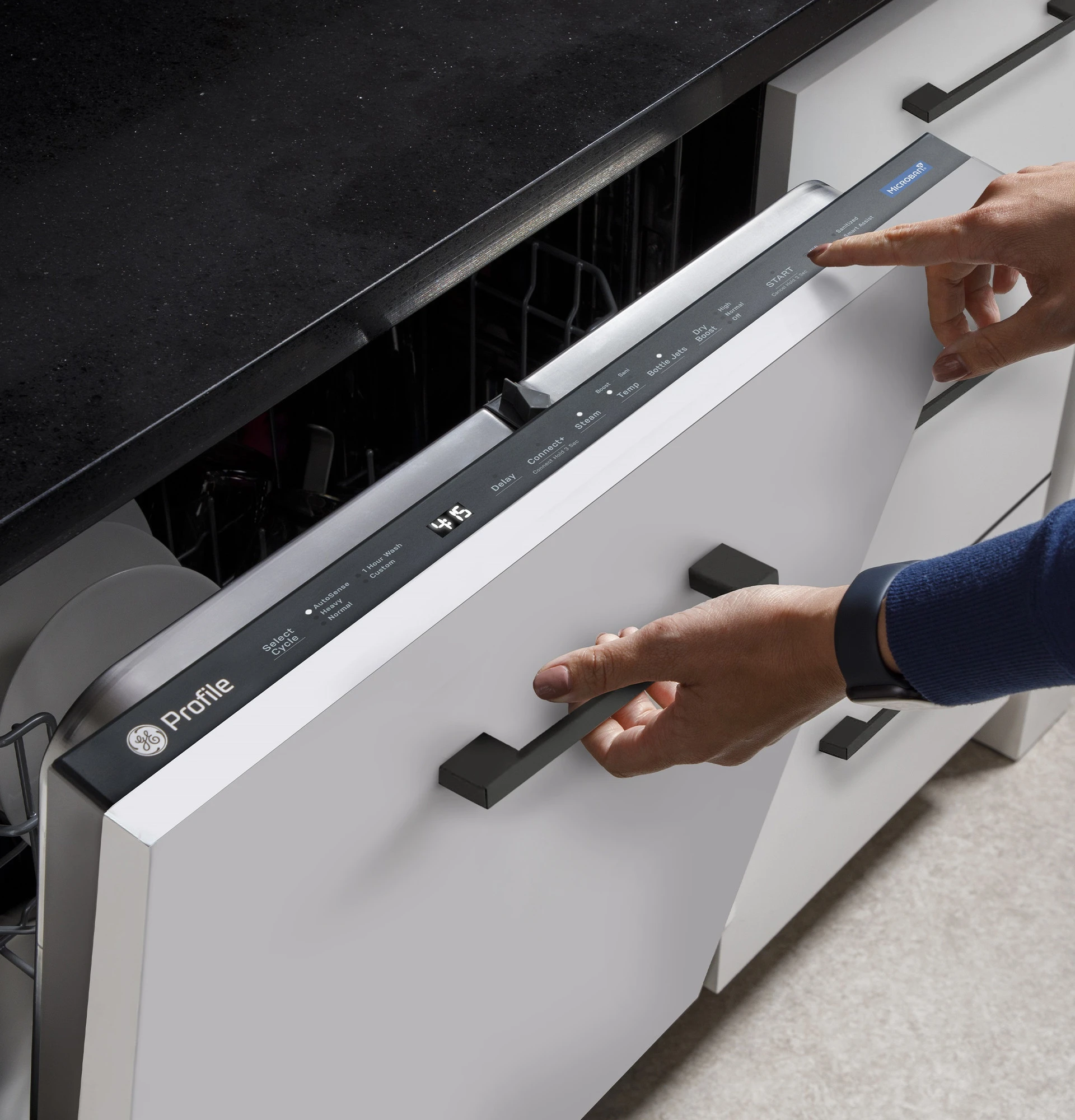 Ge Profile™ Energy Star® Panel-ready Top Control Stainless Interior Dishwasher With Microban™ Antimicrobial Technology PDT715SIYII