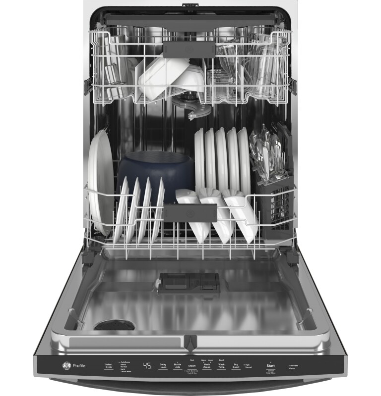 Top Control with Stainless Steel Interior Dishwasher with Sanitize Cycle & Dry Boost with Fan Assist PDT715SMNES