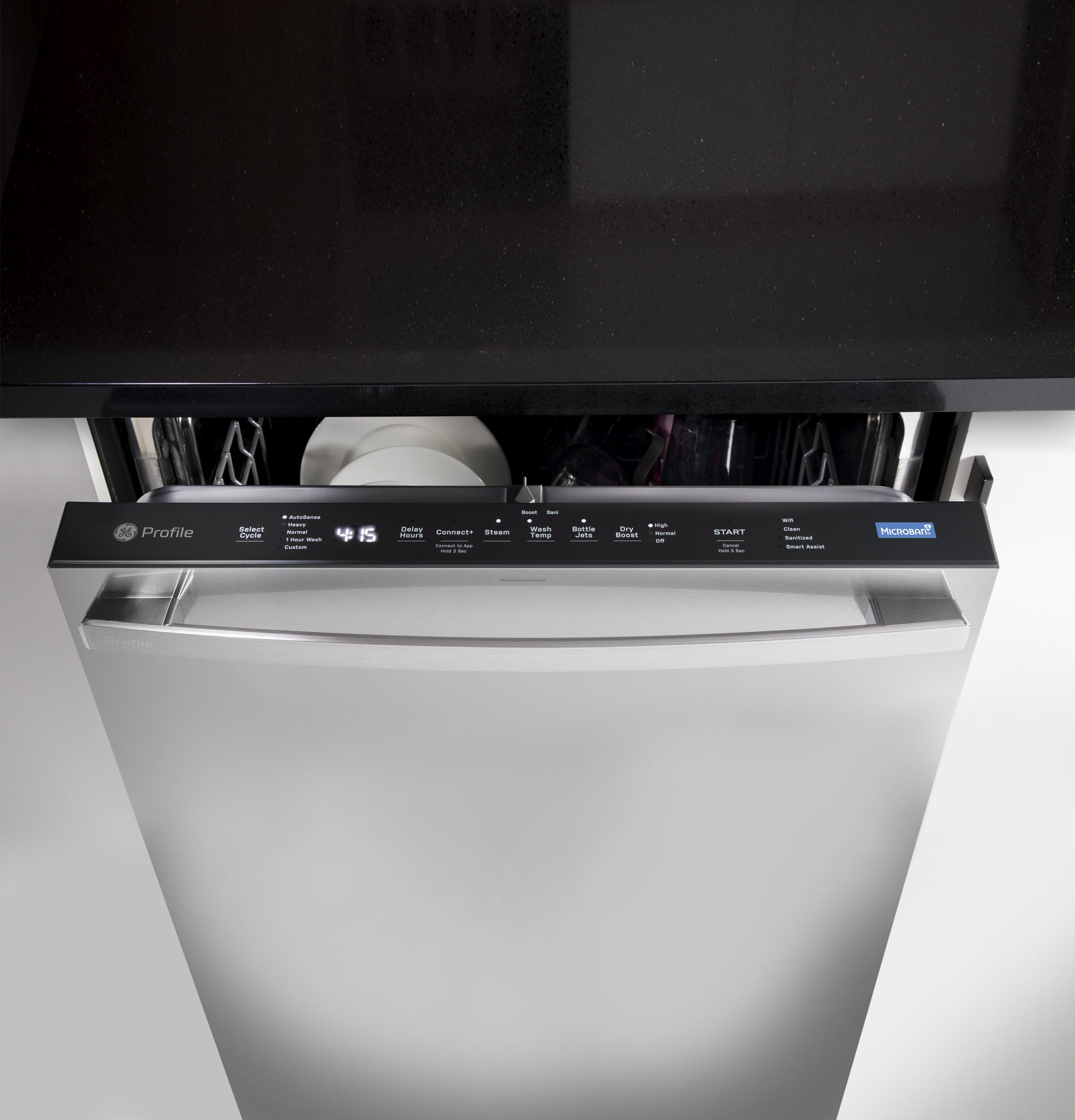 Fingerprint Resistant Top Control Stainless Interior Dishwasher with Microban Antimicrobial Technology view 41