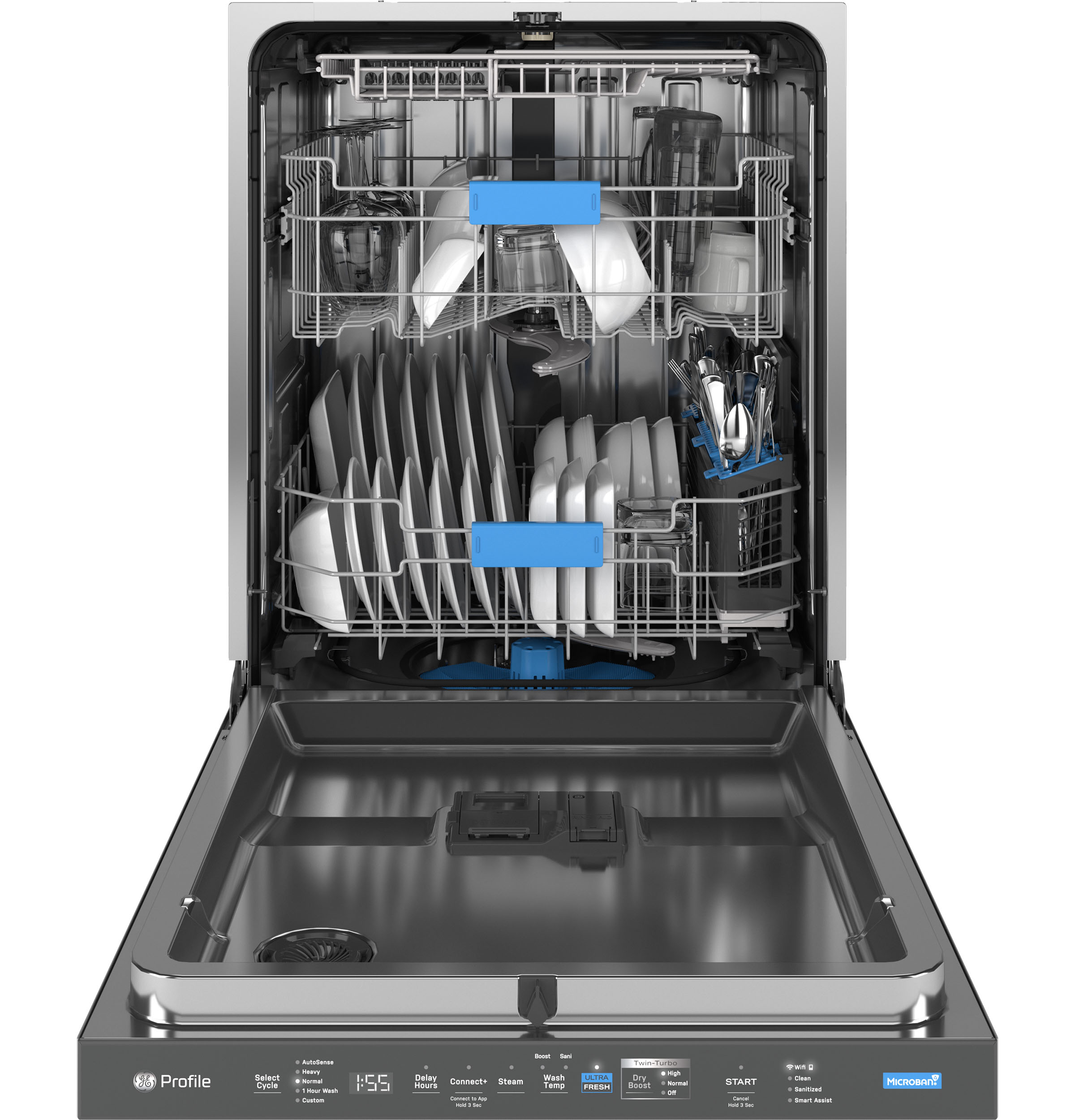 Smart UltraFresh System Dishwasher with Microban Antimicrobial Technology with Deep Clean Washing 3rd Rack, 42 dBA view 20