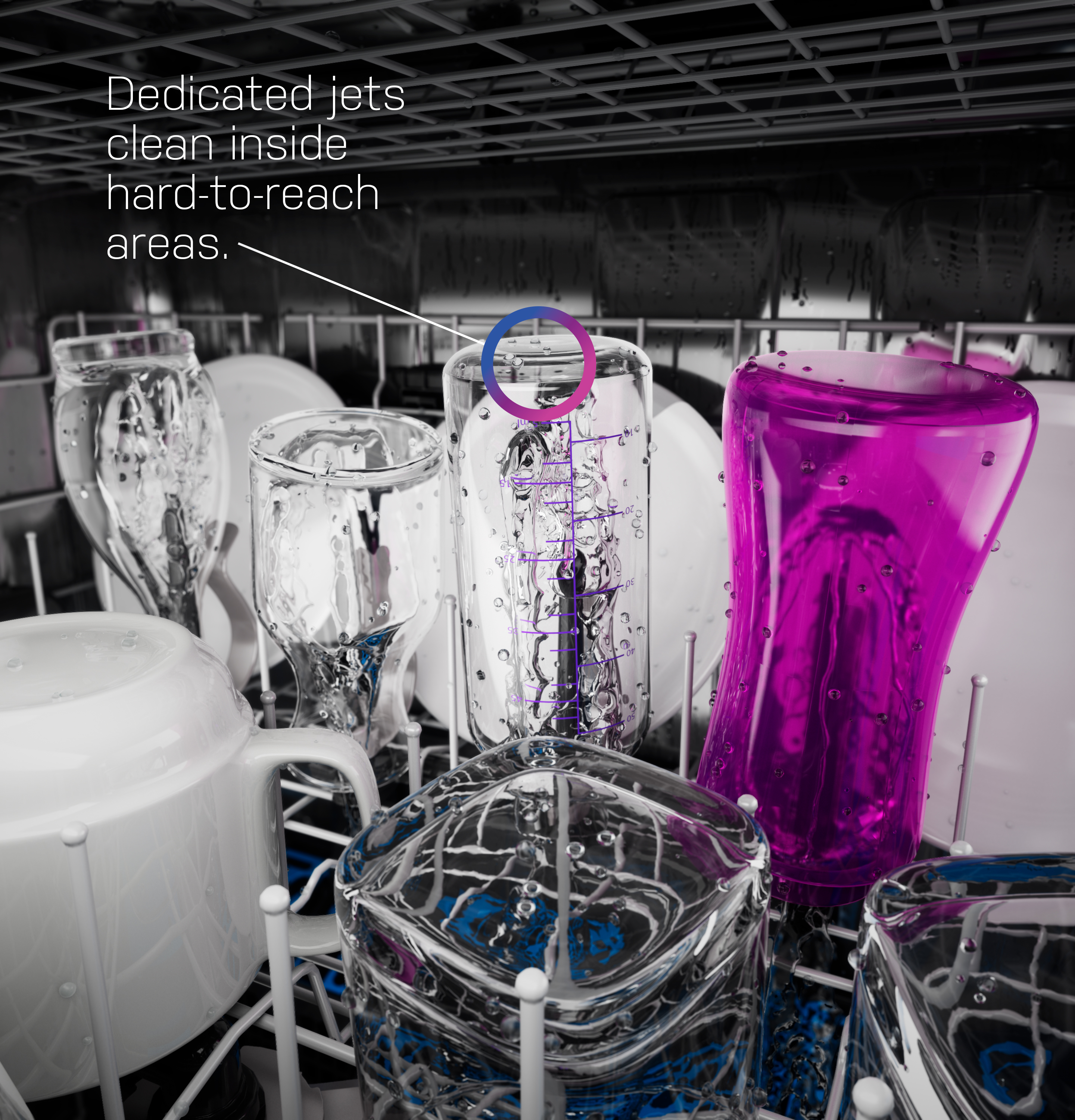 Smart UltraFresh System Dishwasher with Microban Antimicrobial Technology with Deep Clean Washing 3rd Rack, 42 dBA view 26