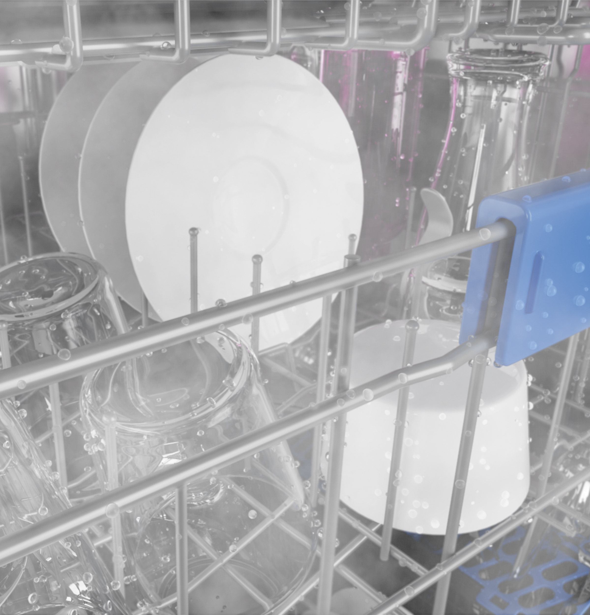 Smart UltraFresh System Dishwasher with Microban Antimicrobial Technology with Deep Clean Washing 3rd Rack, 42 dBA view 3