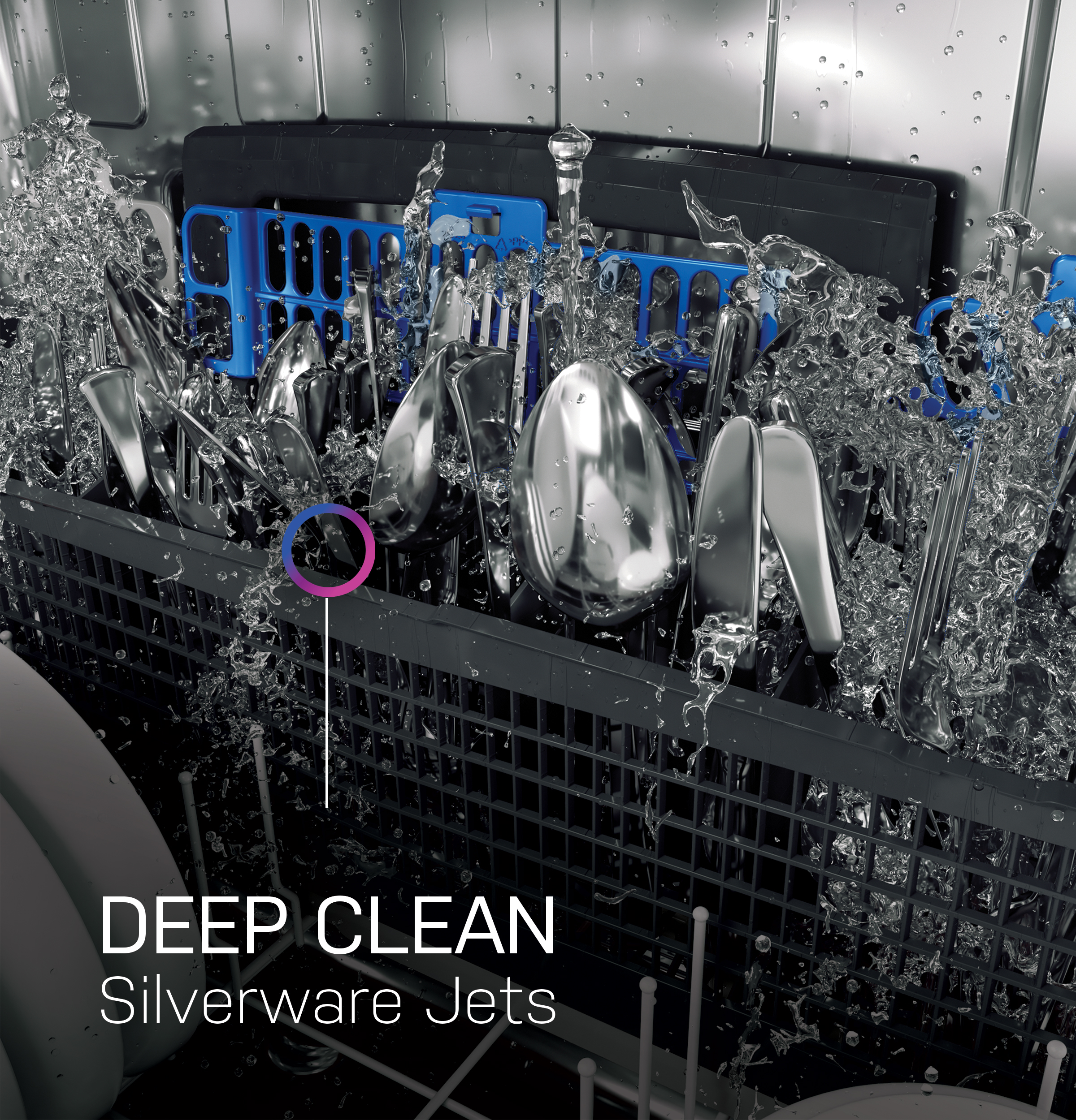 Smart UltraFresh System Dishwasher with Microban Antimicrobial Technology with Deep Clean Washing 3rd Rack, 42 dBA view 28