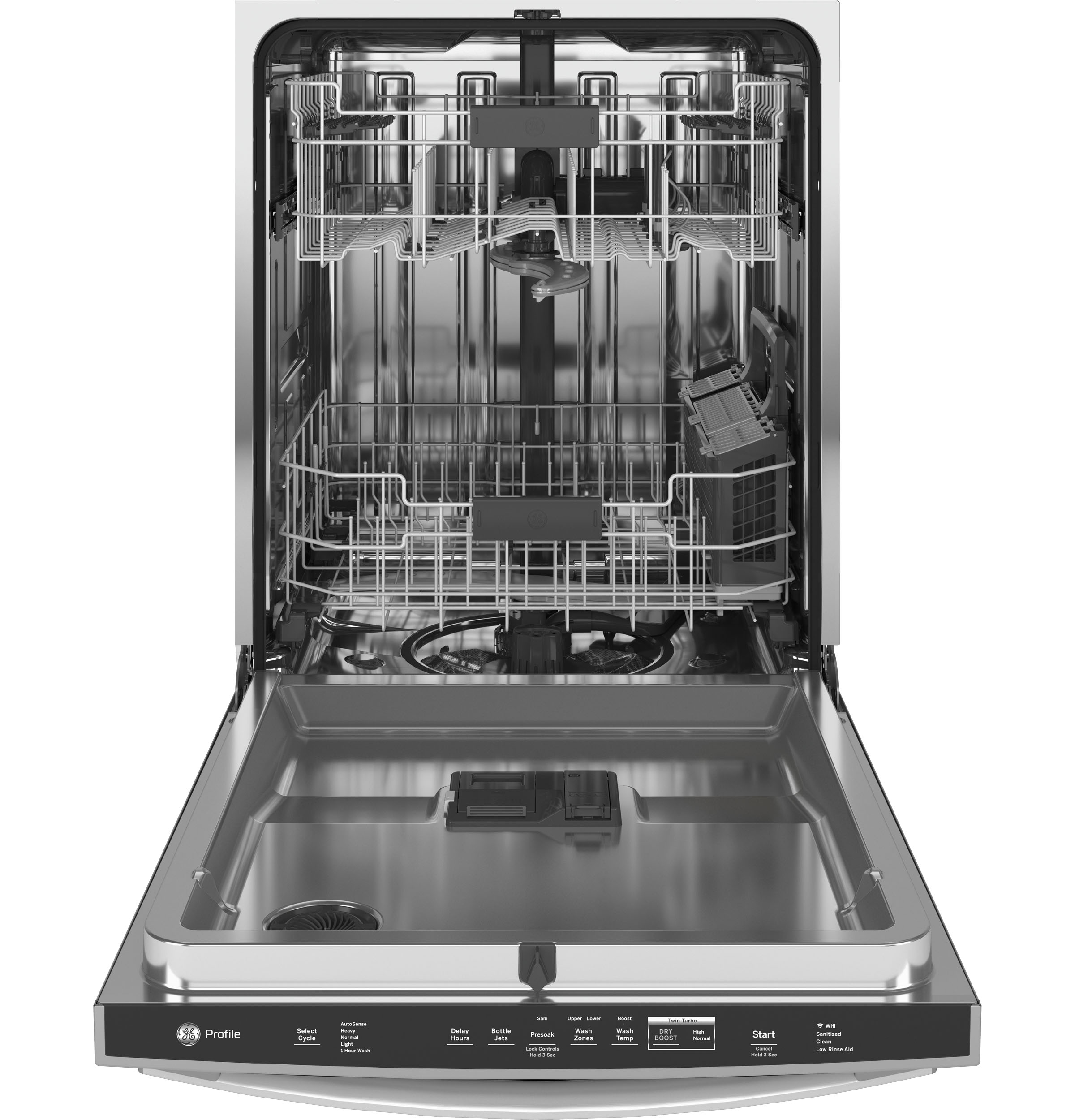 Fingerprint Resistant Top Control with Stainless Steel Interior Dishwasher with Sanitize Cycle & Twin Turbo Dry Boost view 22