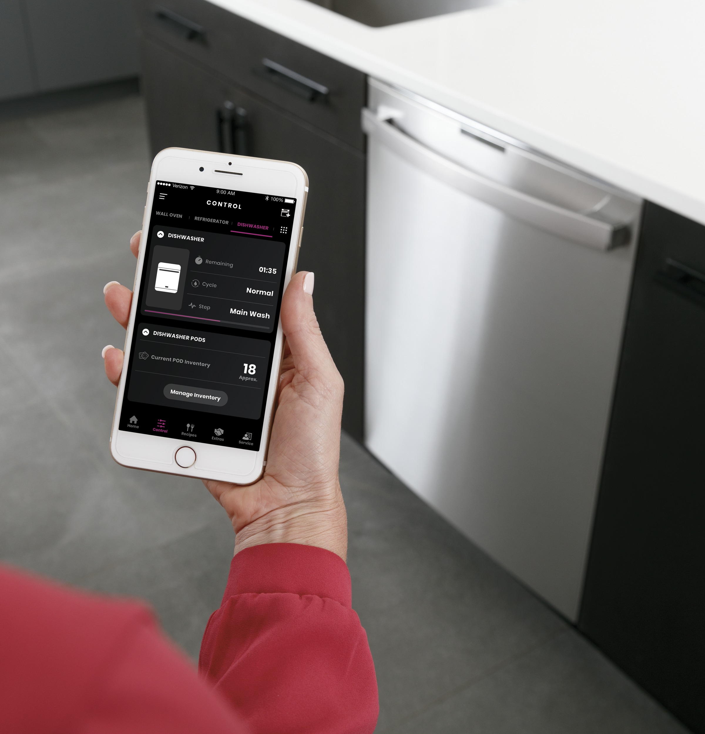 Fingerprint Resistant Top Control with Stainless Steel Interior Dishwasher with Sanitize Cycle & Twin Turbo Dry Boost view 16