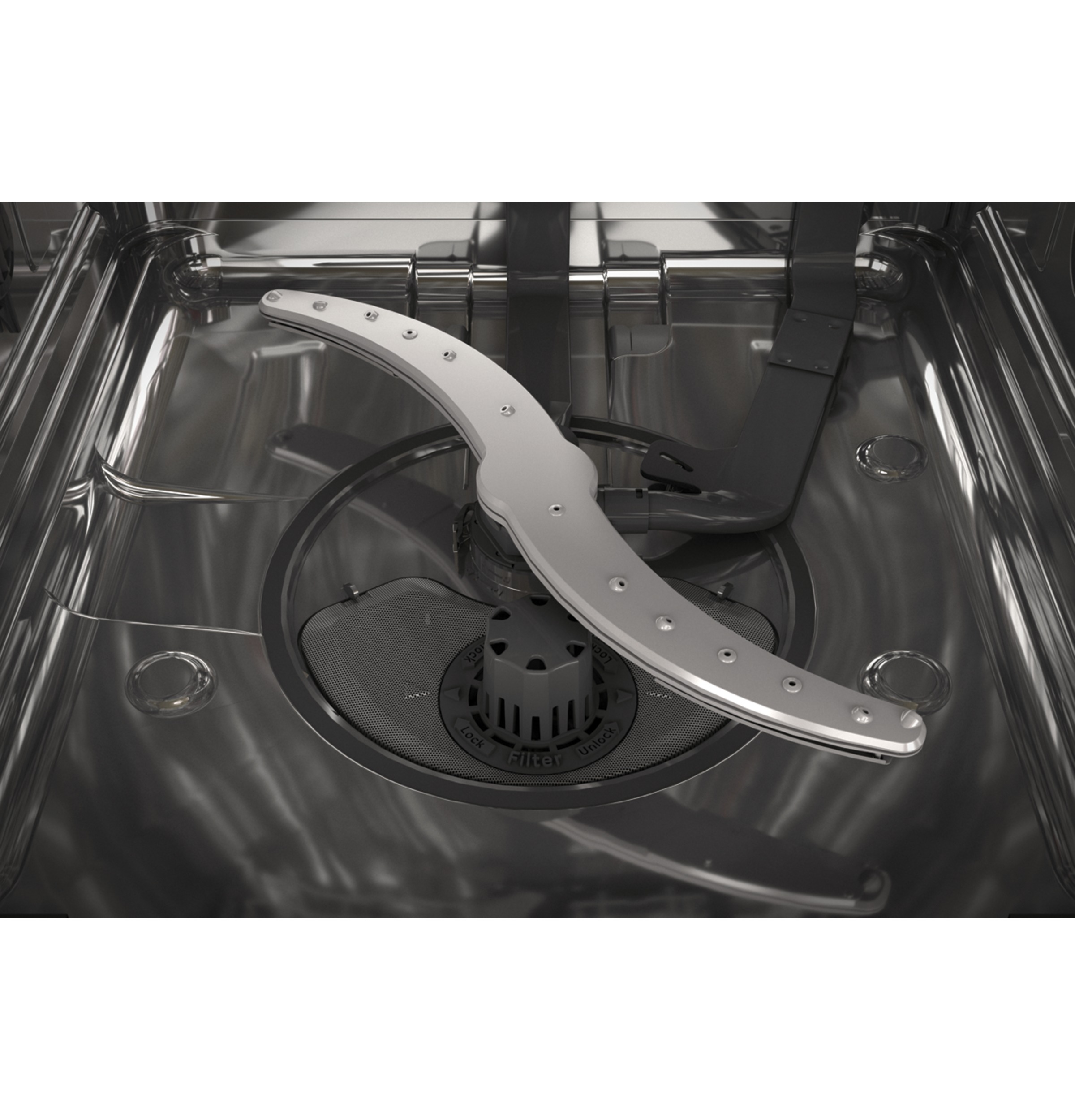 Fingerprint Resistant Top Control with Stainless Steel Interior Dishwasher with Sanitize Cycle & Twin Turbo Dry Boost view 14