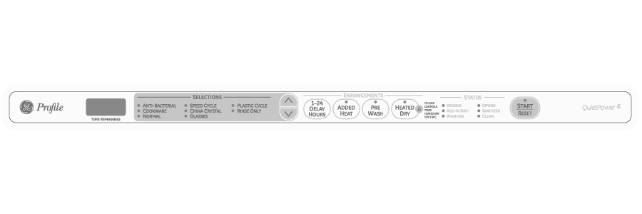 Stainless Interior Built-In Dishwasher with Hidden Controls PDW9800LWW, product image 4 of 5