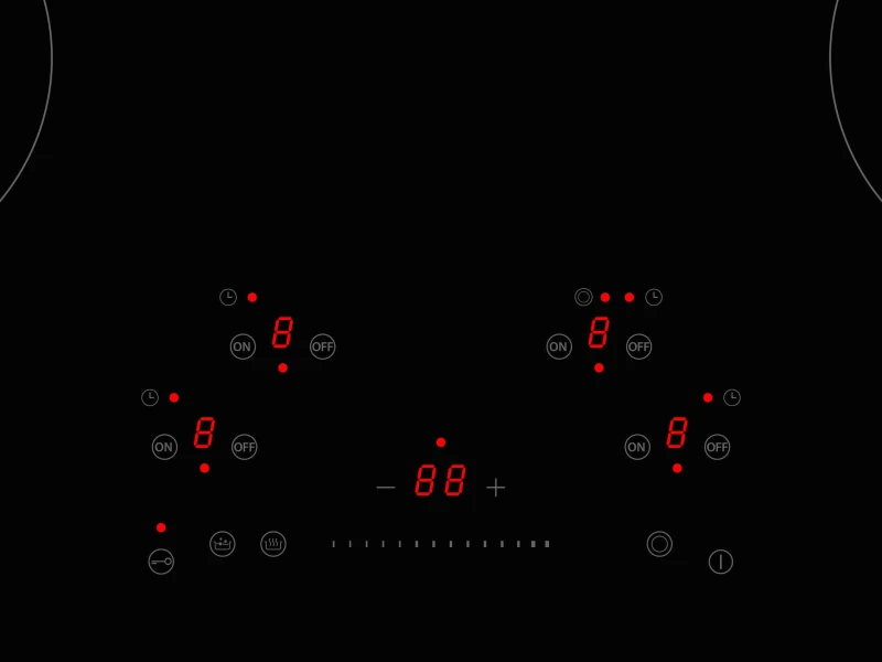 30 Ceran Touch Control Cooktop 4 heating zones PE304CER