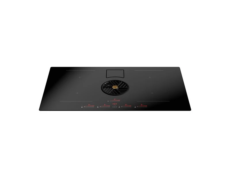 36" Induction downdraft cooktop black glass PE364IDDNET