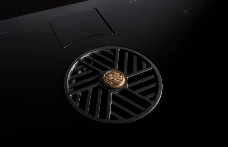 36" Induction downdraft cooktop black glass PE364IDDNET