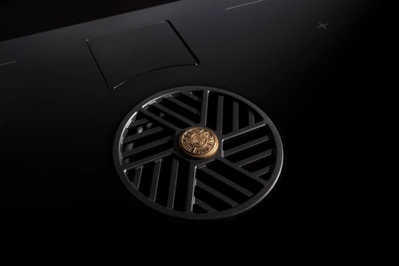 36" Induction downdraft cooktop black glass PE364IDDNET