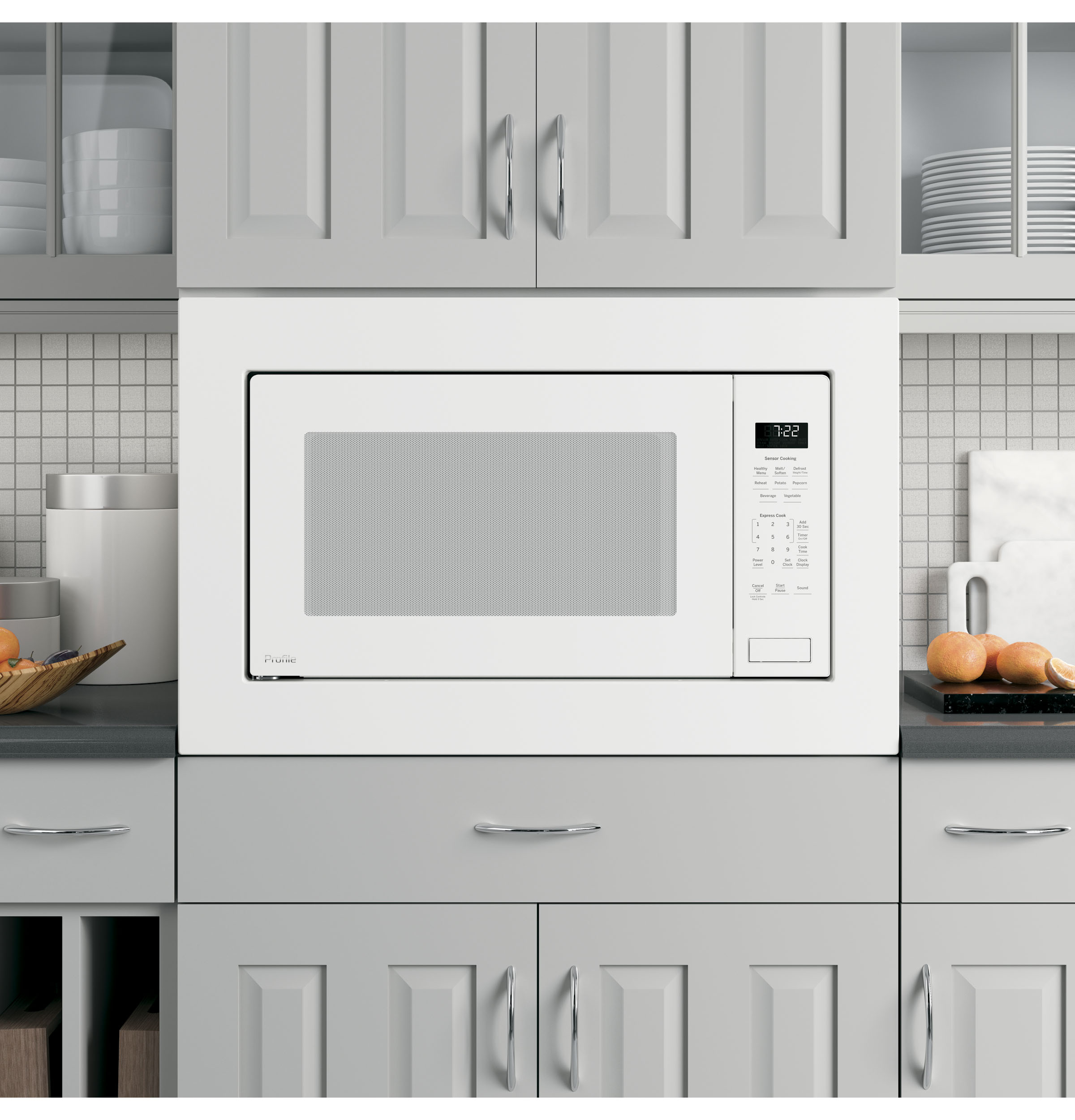 2.2 Cu. Ft. Built-In Sensor Microwave Oven PEB7227DLWW