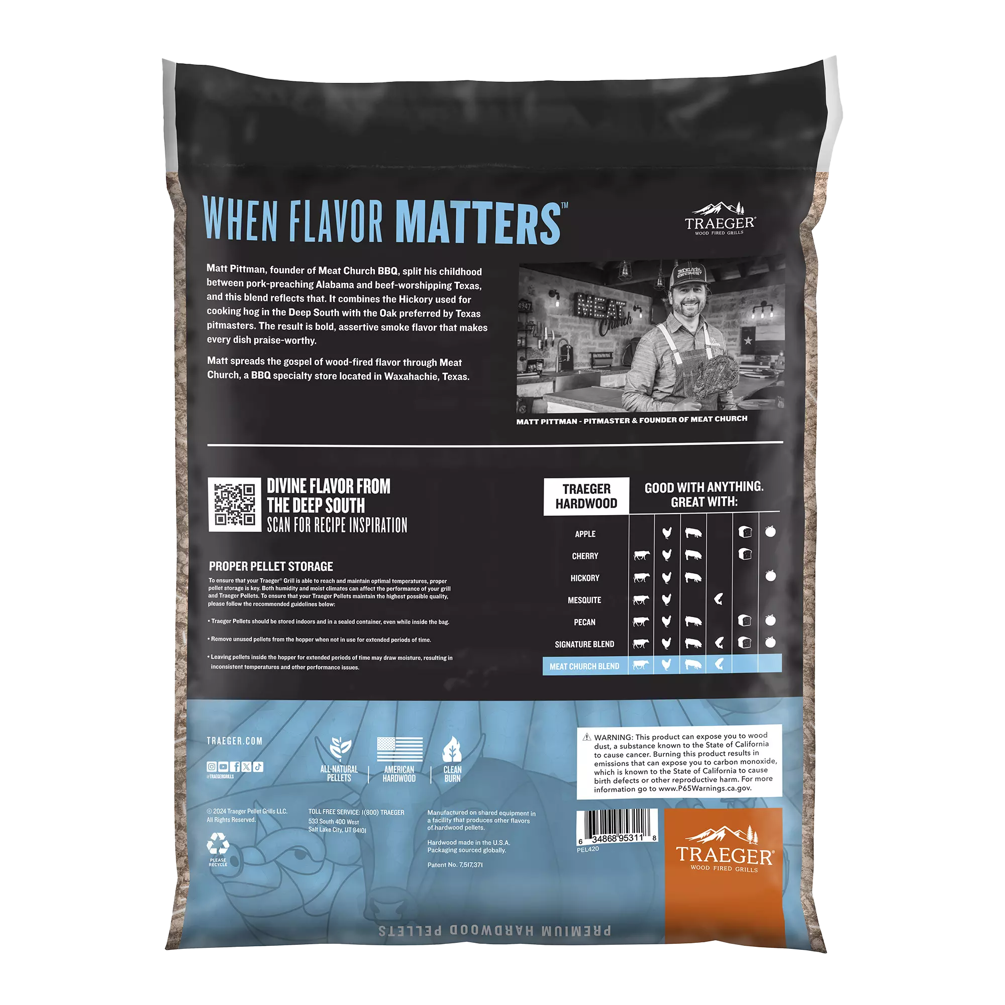 Meat Church Blend Wood Pellets PEL420