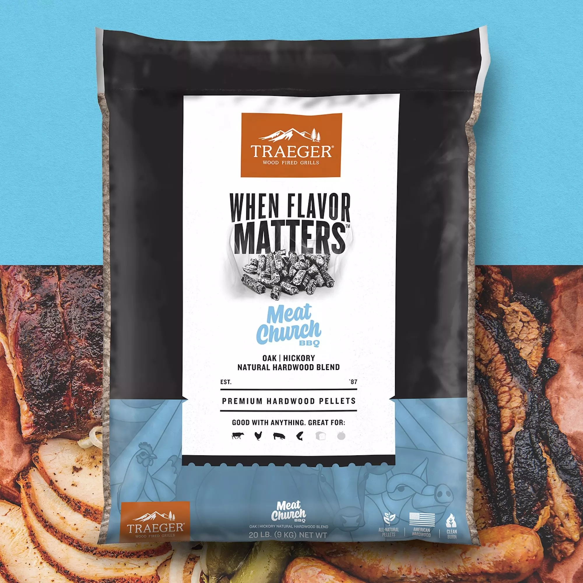 Meat Church Blend Wood Pellets PEL420