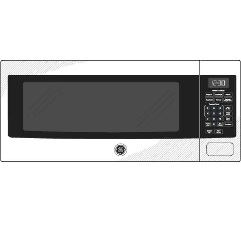 1.1 Cu. Ft. Countertop Microwave Oven PEM31SFSS