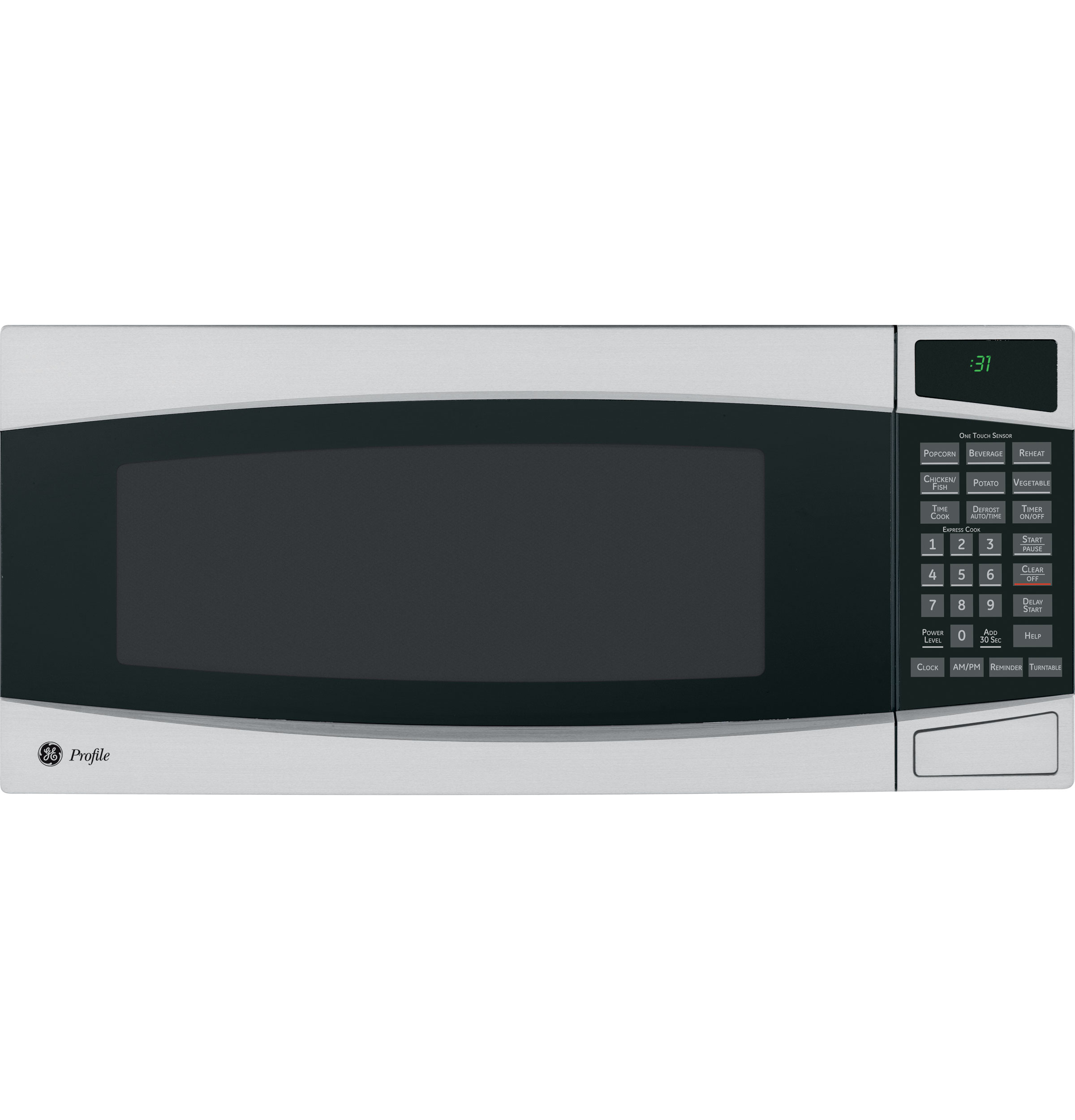 GE Profile Spacemaker II 1.0 Cu. Ft. Microwave Oven Stainless Steel PEM31SMSS Picture 1