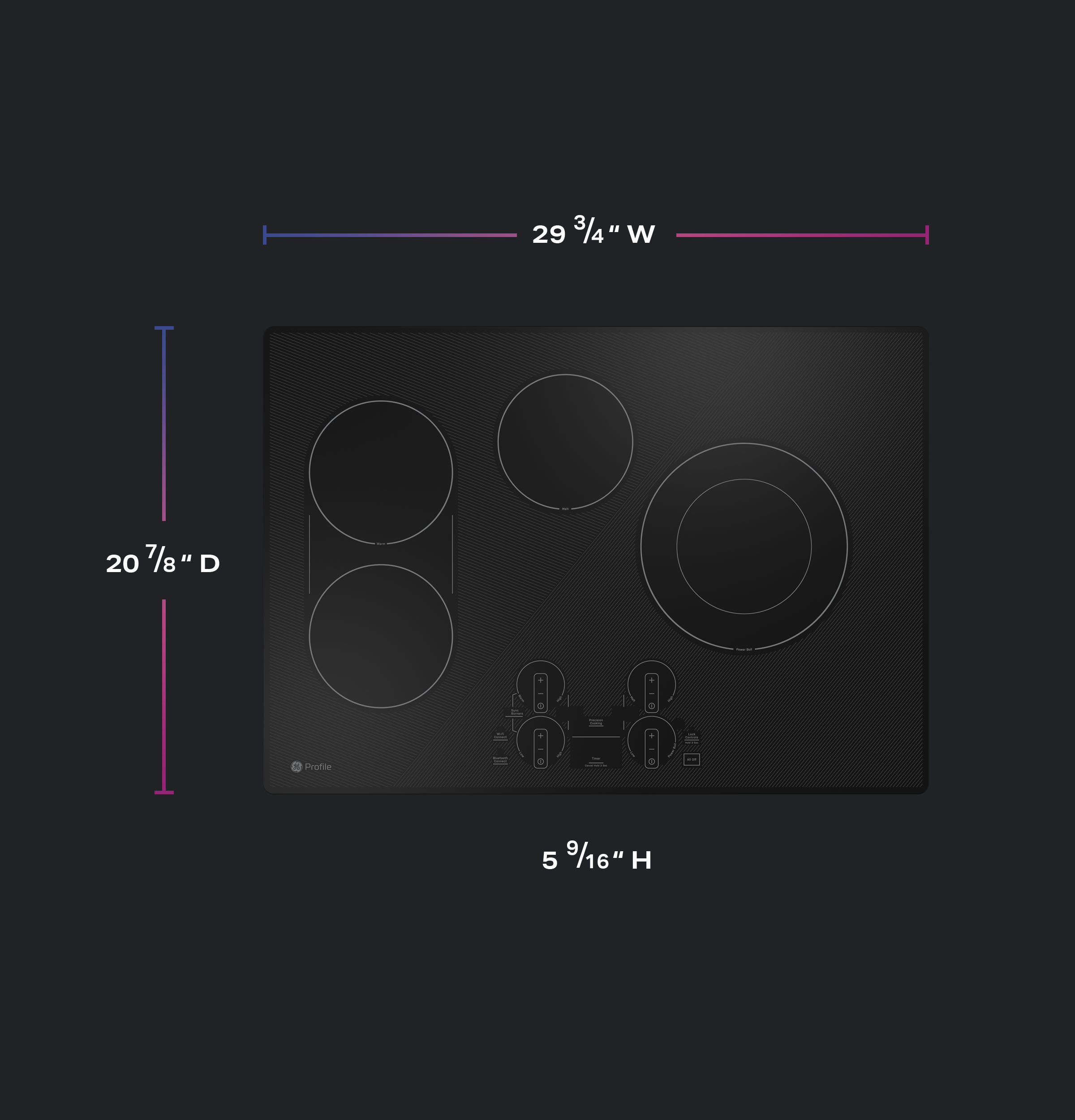 30" Built-In Touch Control Electric Cooktop view 3