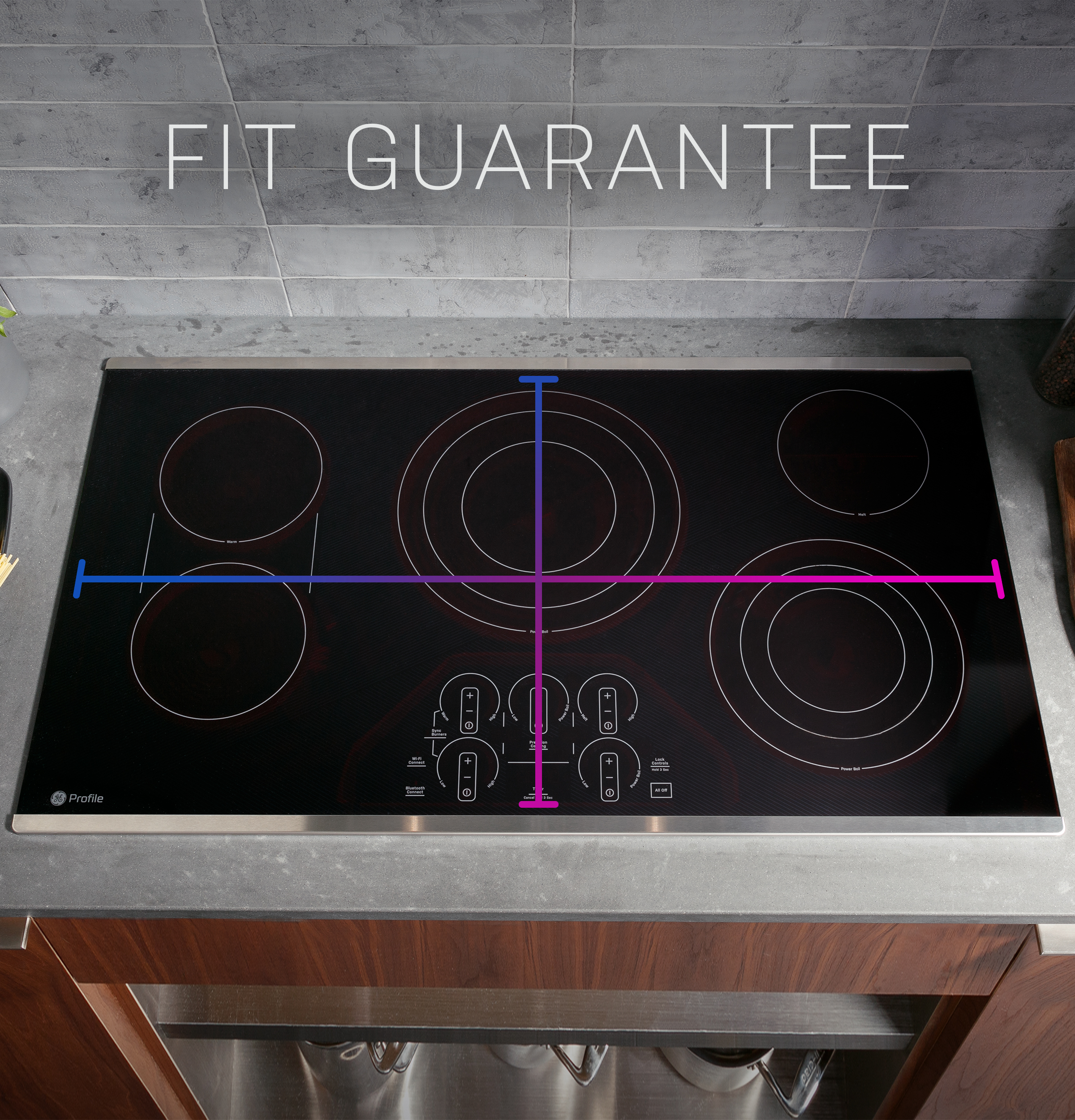 36" Built-In Touch Control Electric Cooktop view 4