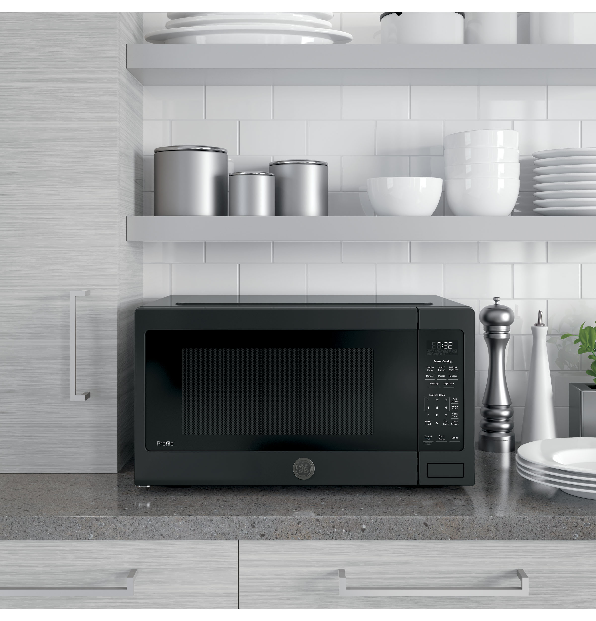 2.2 Cu. Ft. Countertop Sensor Microwave Oven PES7227DLBB