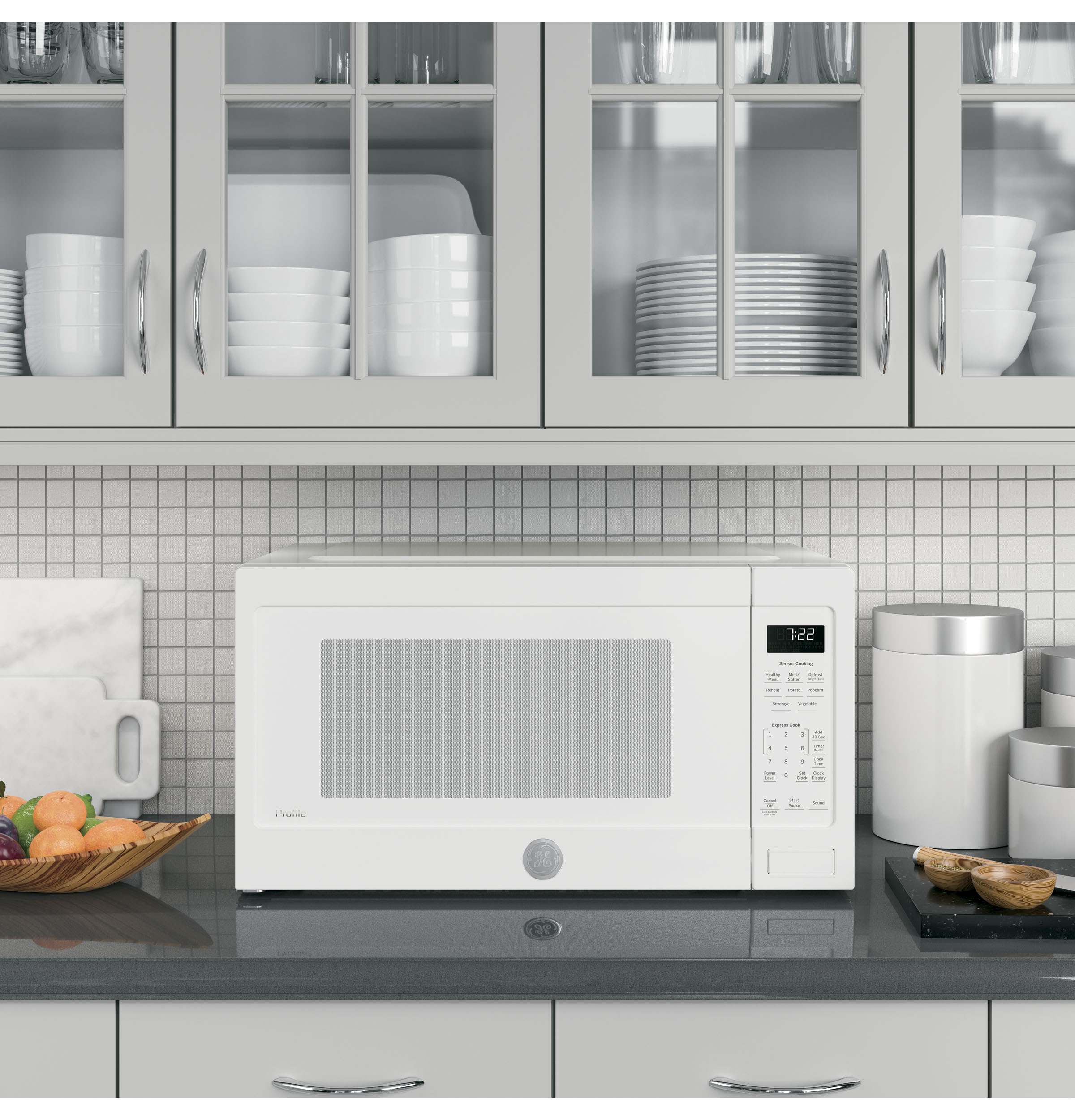 2.2 Cu. Ft. Countertop Sensor Microwave Oven PES7227DLWW