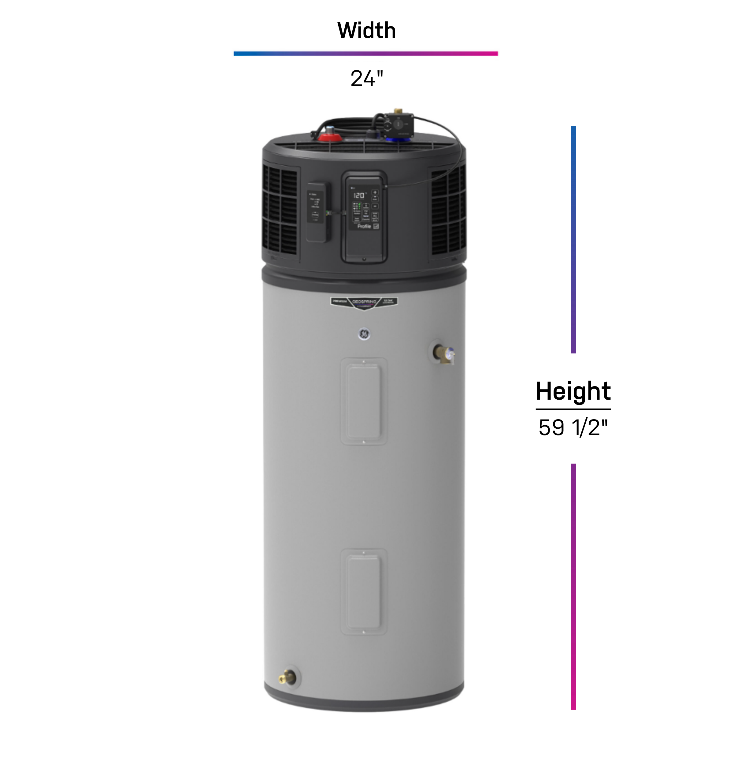 GEOSPRING Smart Hybrid Heat Pump Water Heater 40-gallon - 120V - FlexCapacity PF40S10FPY
