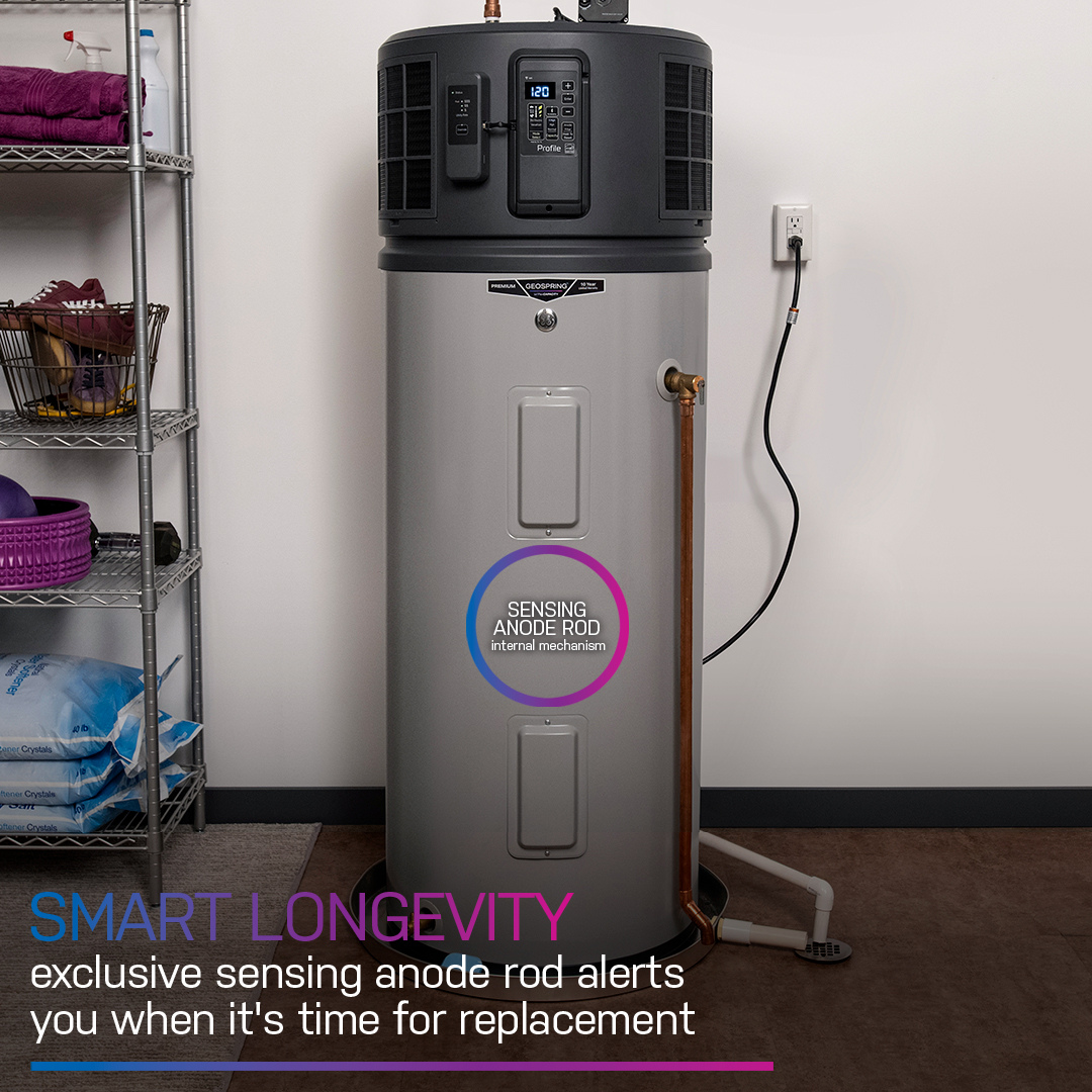 GEOSPRING Smart Hybrid Heat Pump Water Heater 40-gallon - 120V - FlexCapacity PF40S10FPY