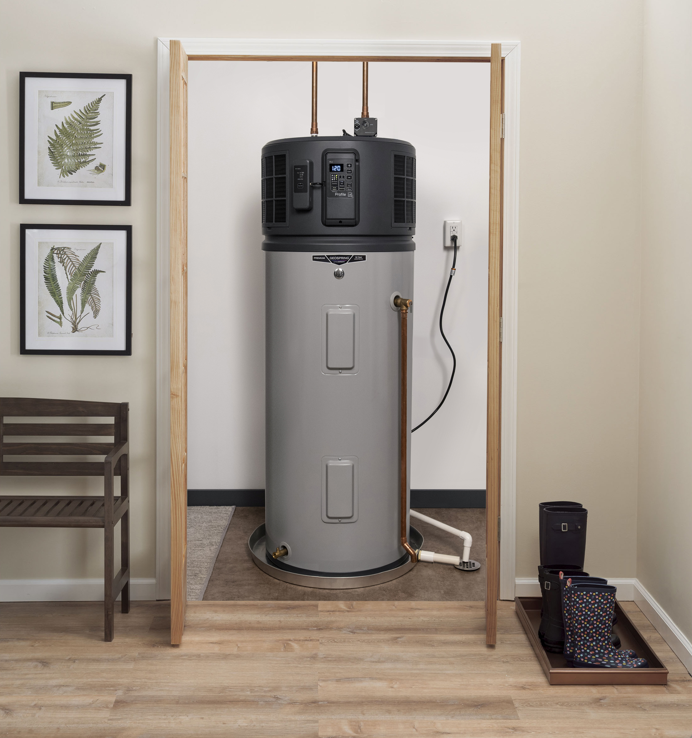 GEOSPRING Smart Hybrid Heat Pump Water Heater 50-gallon - 120V - FlexCapacity PF50S10FPY