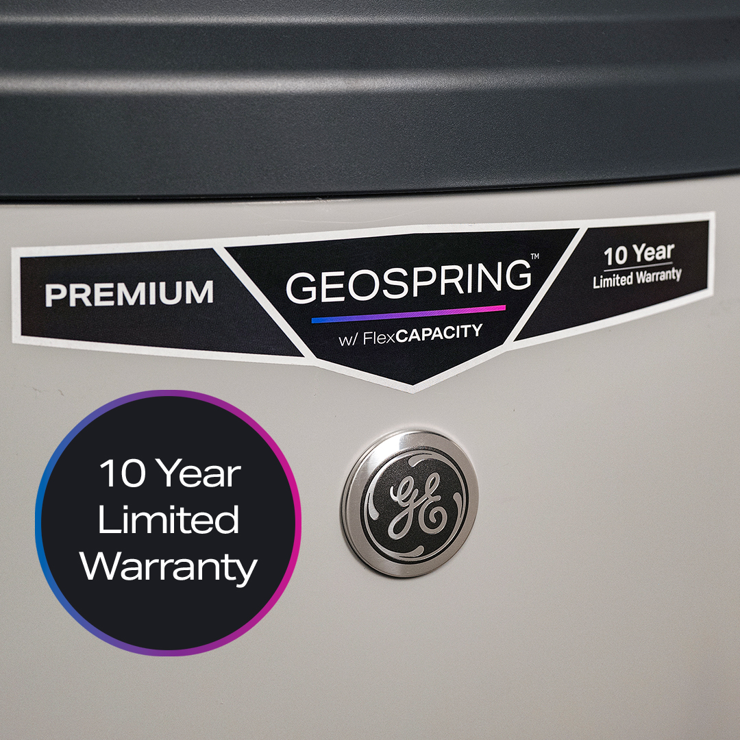 GEOSPRING Smart Hybrid Heat Pump Water Heater 50-gallon - 120V - FlexCapacity PF50S10FPY