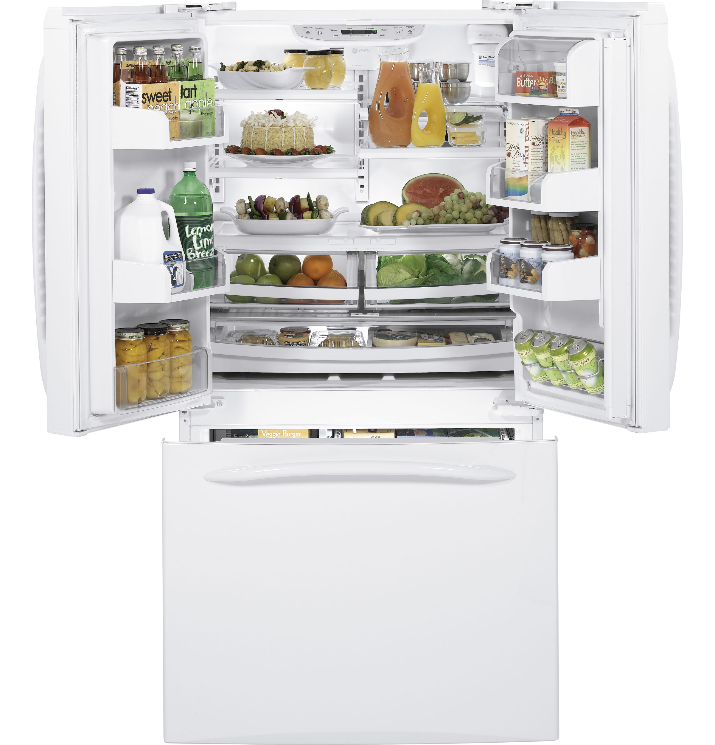 20.7 Cu. Ft. Counter-Depth French-Door Refrigerator with Icemaker PFCF1NFZWW