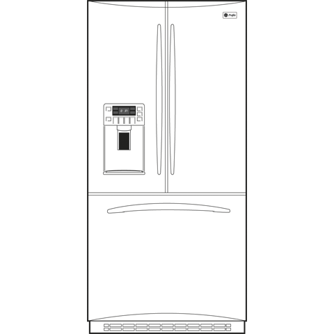 20.9 Cu. Ft. French-Door Refrigerator PFCF1RKZBB