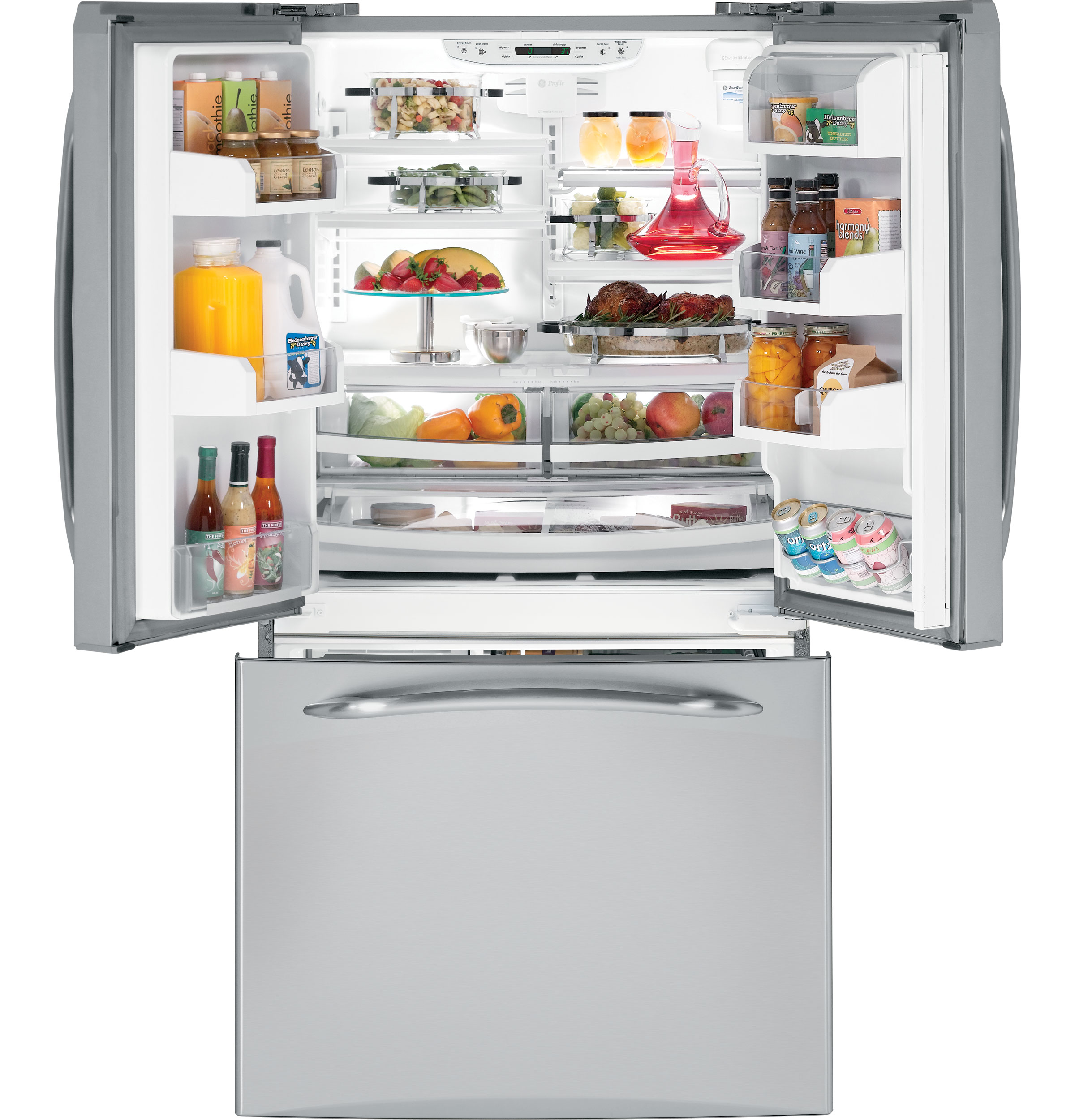 Series 20.7 Cu. Ft. Counter-Depth French-Door Refrigerator with Icemaker PFCS1NFCSS