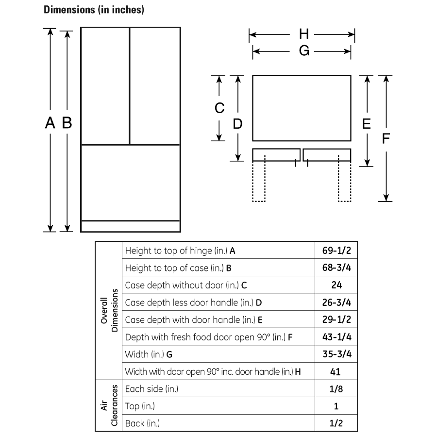 20.8 Cu. Ft. French-Door Refrigerator PFCS1NJXSS