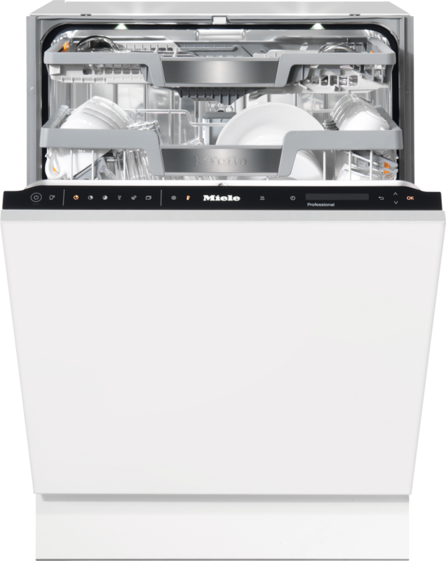 Fully integrated Full‑sizedishwasher with 3D MultiFlex cutlery tray for large loads of dishware in households, offices and utility areas. PFD104SCVIXXL120V