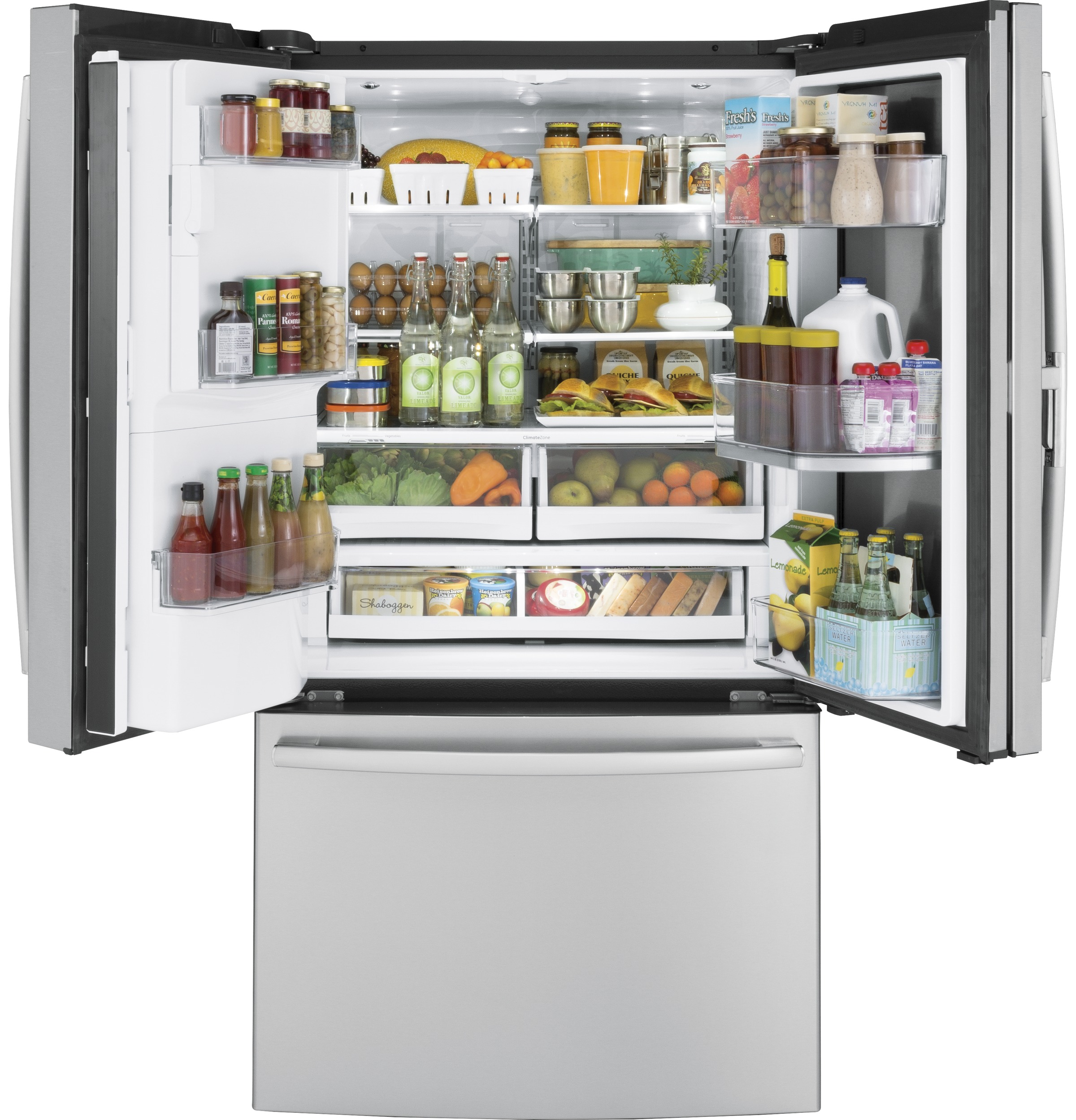 Series 27.7 Cu. Ft. French-Door Refrigerator with Door In Door and Hands-Free AutoFill PFD28KSLSS
