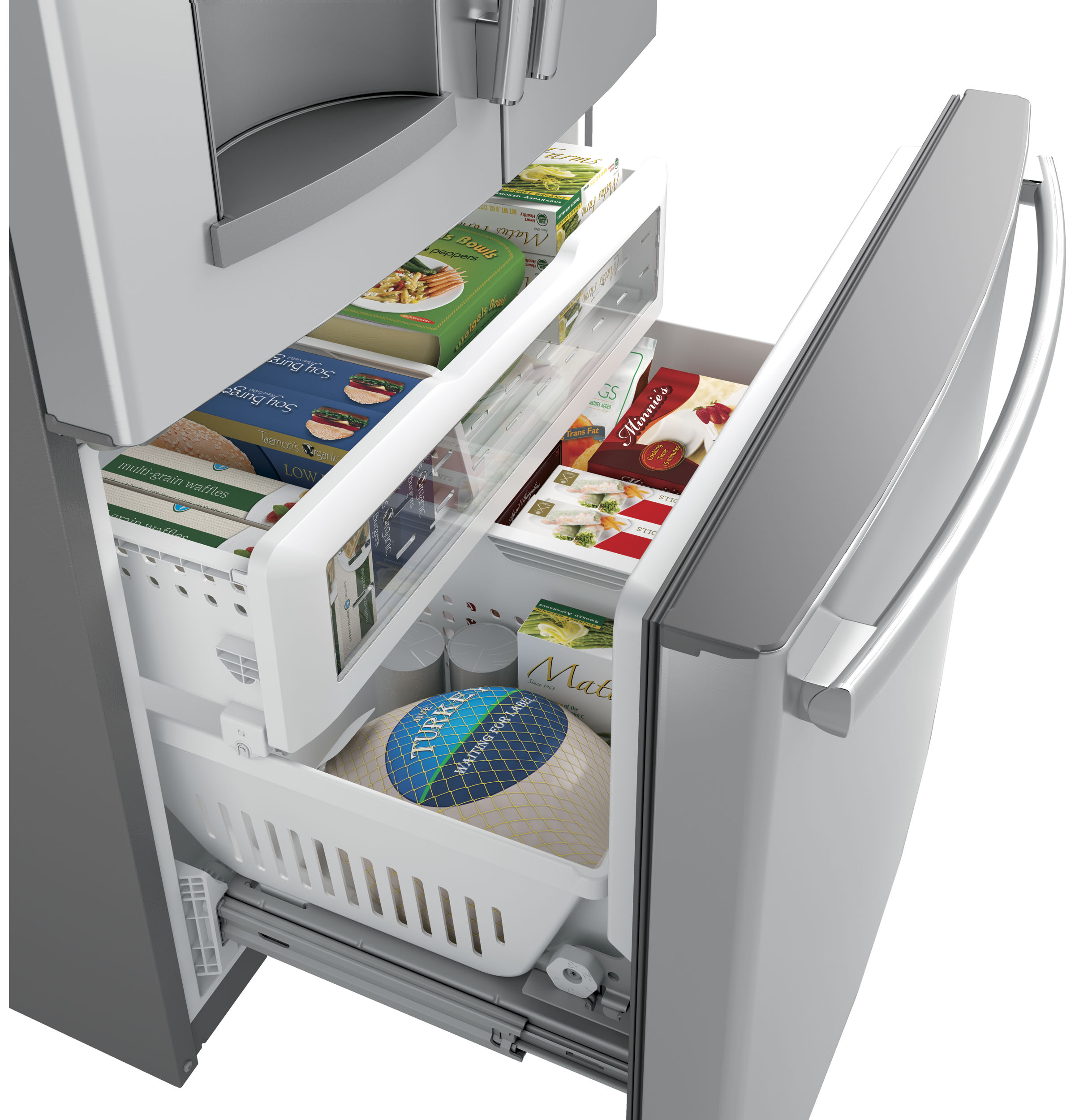 Series 27.7 Cu. Ft. French-Door Refrigerator with Door In Door and Hands-Free AutoFill PFD28KSLSS