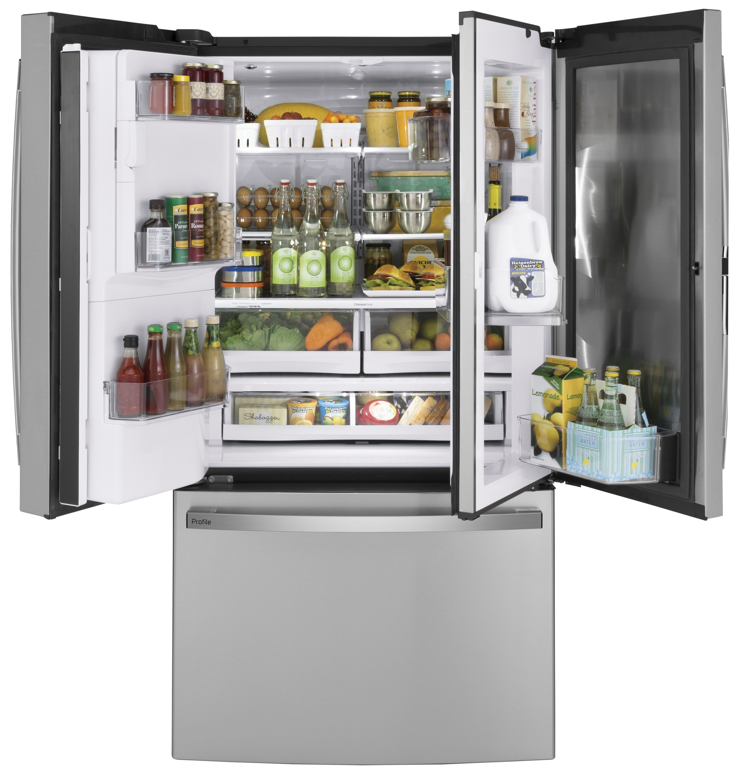 27.7 Cu. Ft. Fingerprint Resistant French-Door Refrigerator with Door In Door and Hands-Free AutoFill PFD28KYNFS