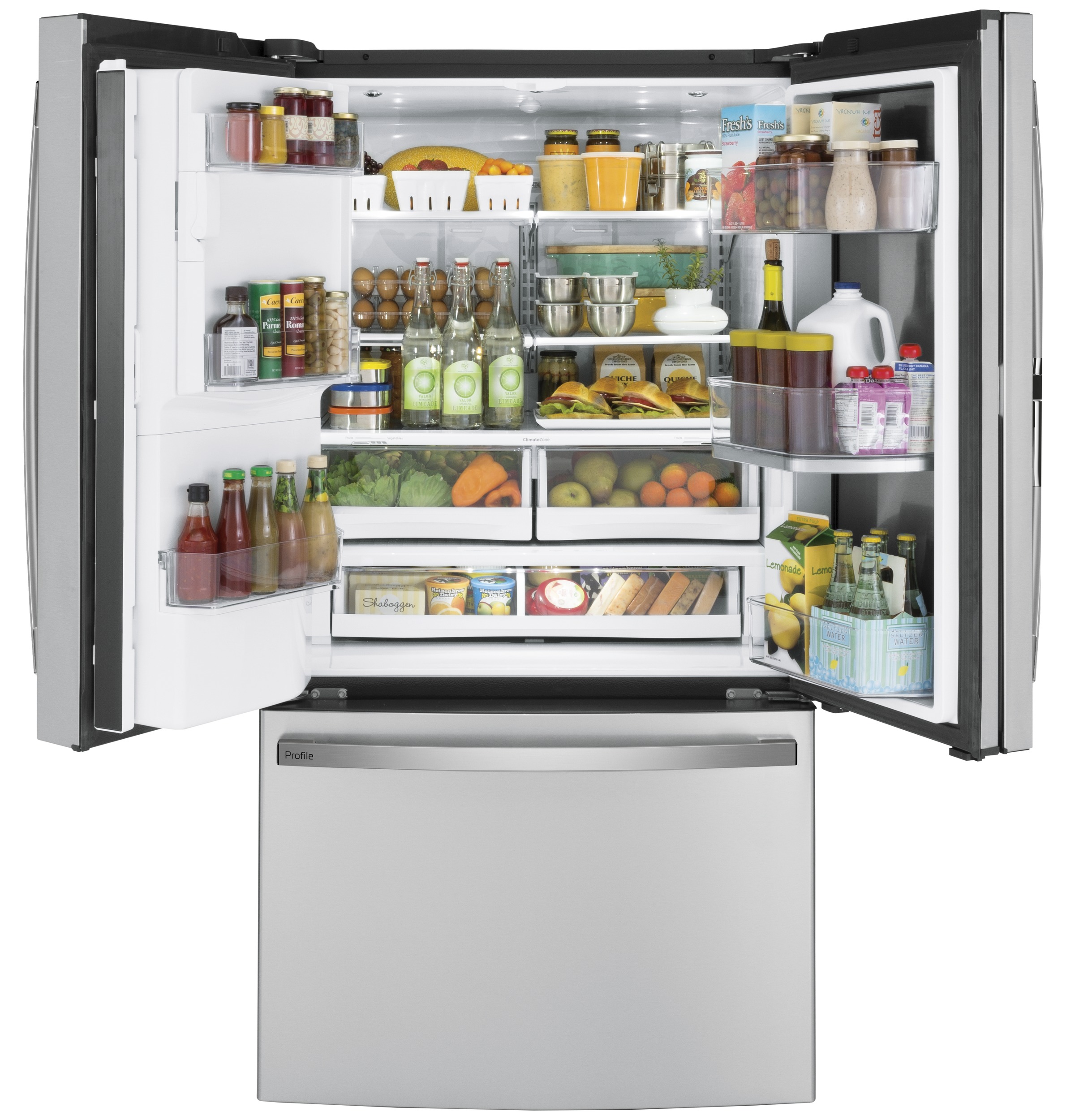 27.7 Cu. Ft. Fingerprint Resistant French-Door Refrigerator with Door In Door and Hands-Free AutoFill PFD28KYNFS