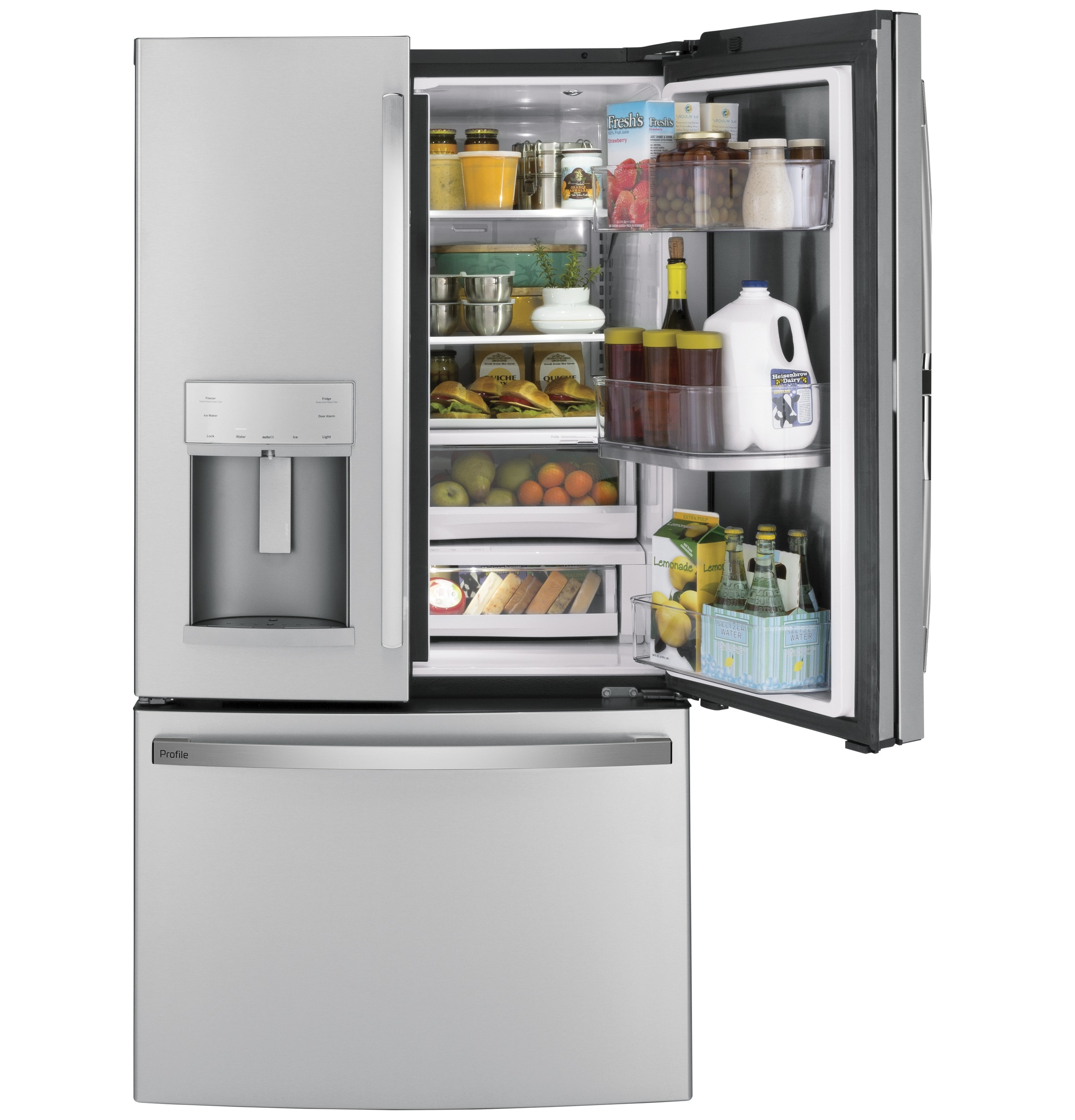 27.7 Cu. Ft. Fingerprint Resistant French-Door Refrigerator with Door In Door and Hands-Free AutoFill PFD28KYNFS