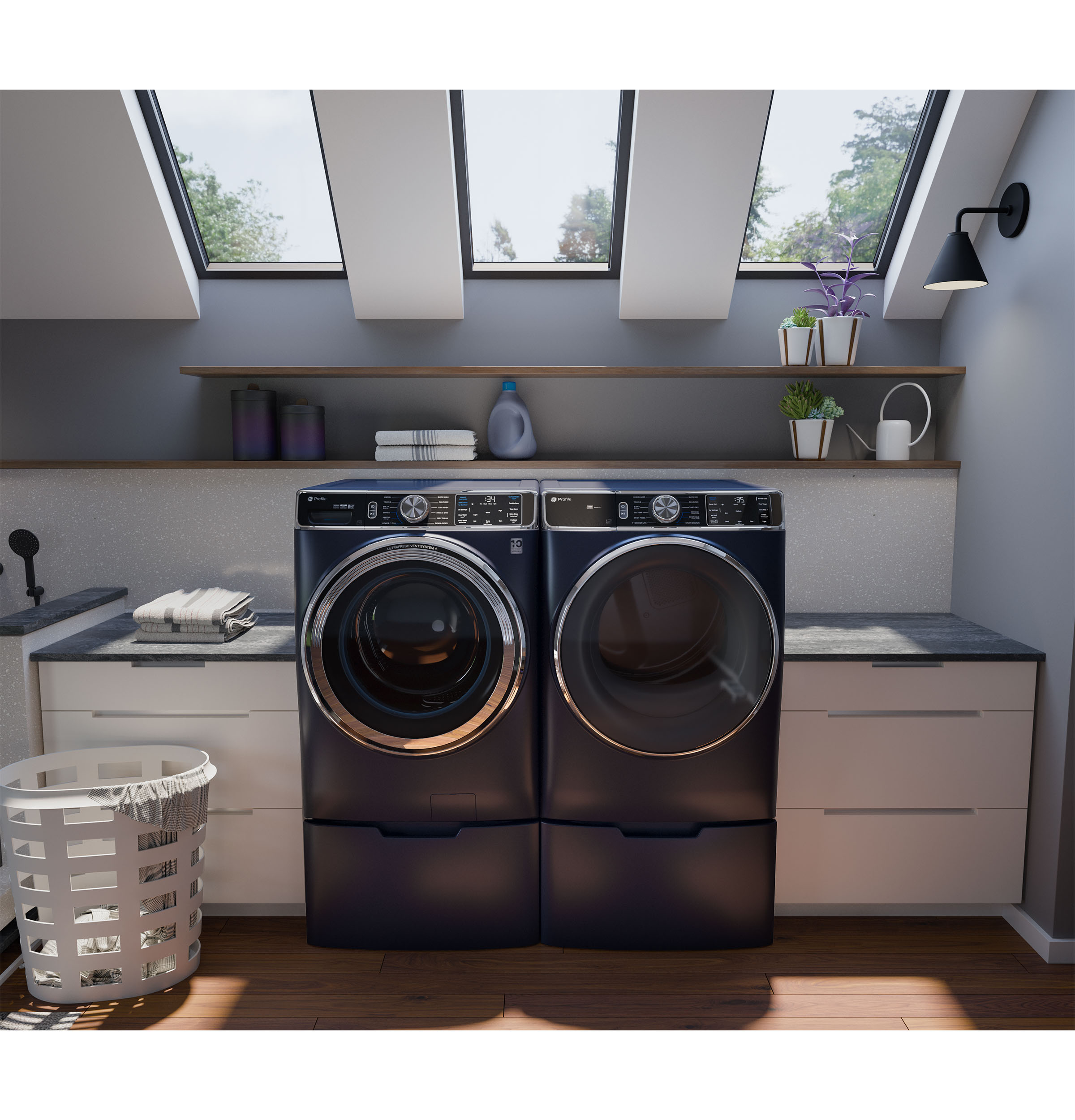 7.8 cu. ft. Capacity Smart Front Load Electric Dryer with Steam and Sanitize Cycle view 2