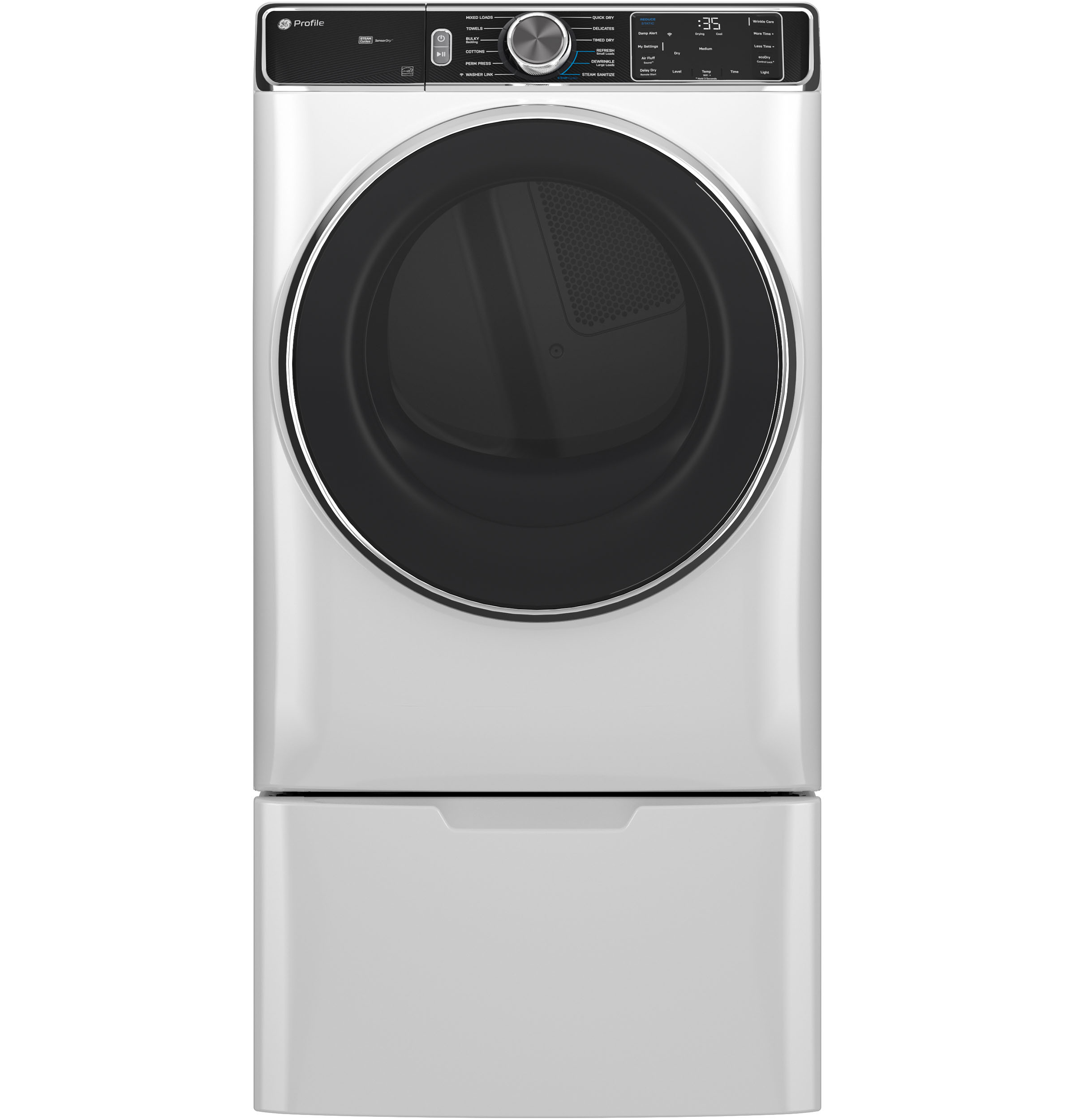 7.8 cu. ft. Capacity Smart Front Load Electric Dryer with Steam and Sanitize Cycle view 8