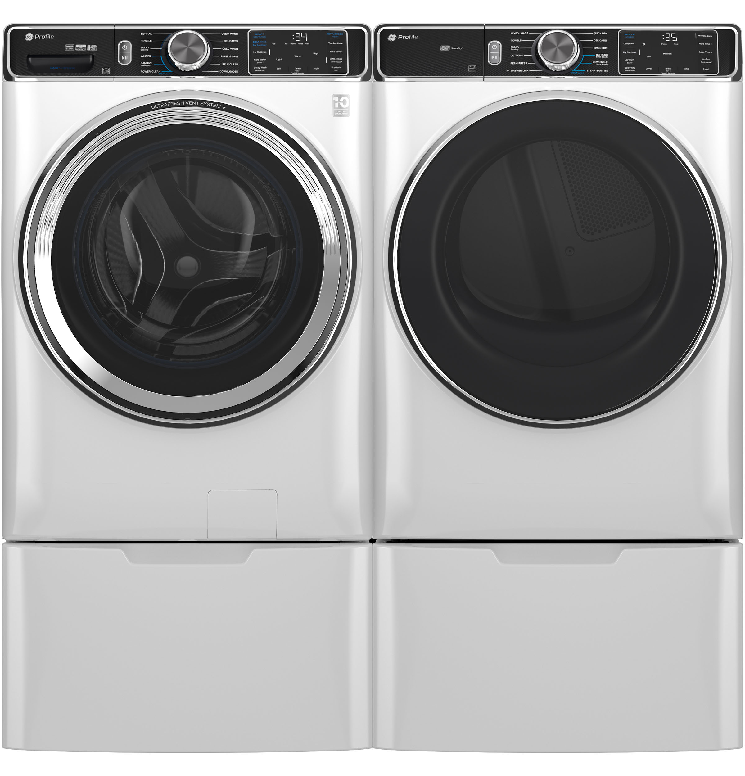 7.8 cu. ft. Capacity Smart Front Load Electric Dryer with Steam and Sanitize Cycle view 4