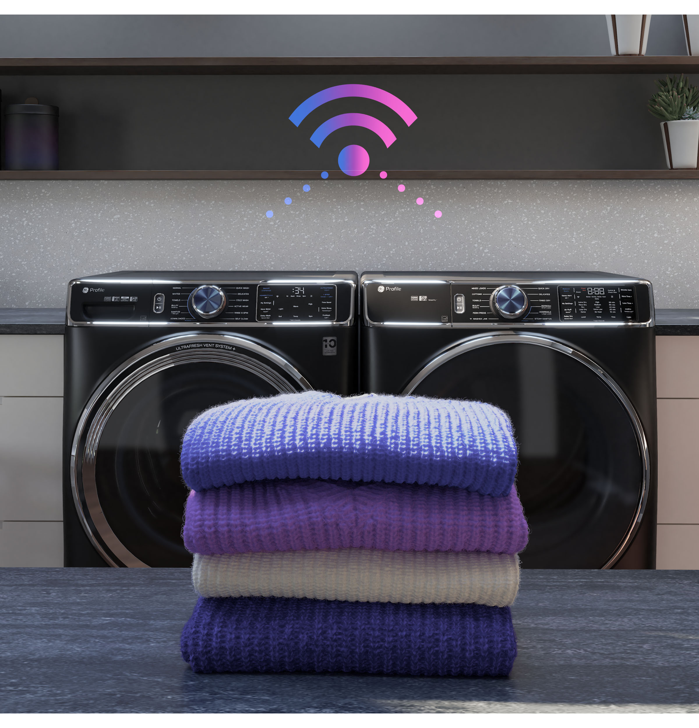 7.8 cu. ft. Capacity Smart Front Load Electric Dryer with Steam and Sanitize Cycle view 9