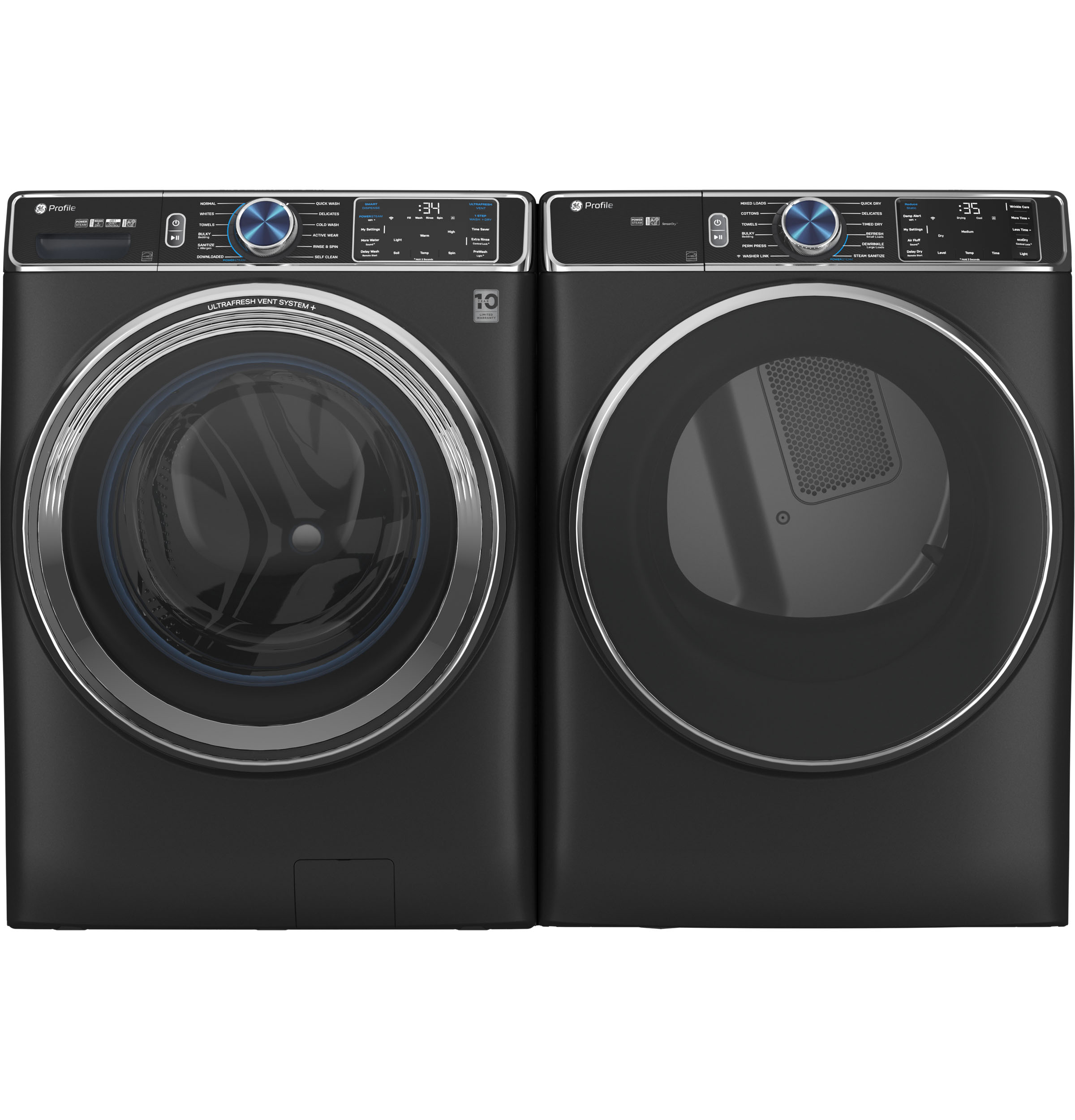 7.8 cu. ft. Capacity Smart Front Load Gas Dryer with Steam and Sanitize Cycle PFD95GSPTDS