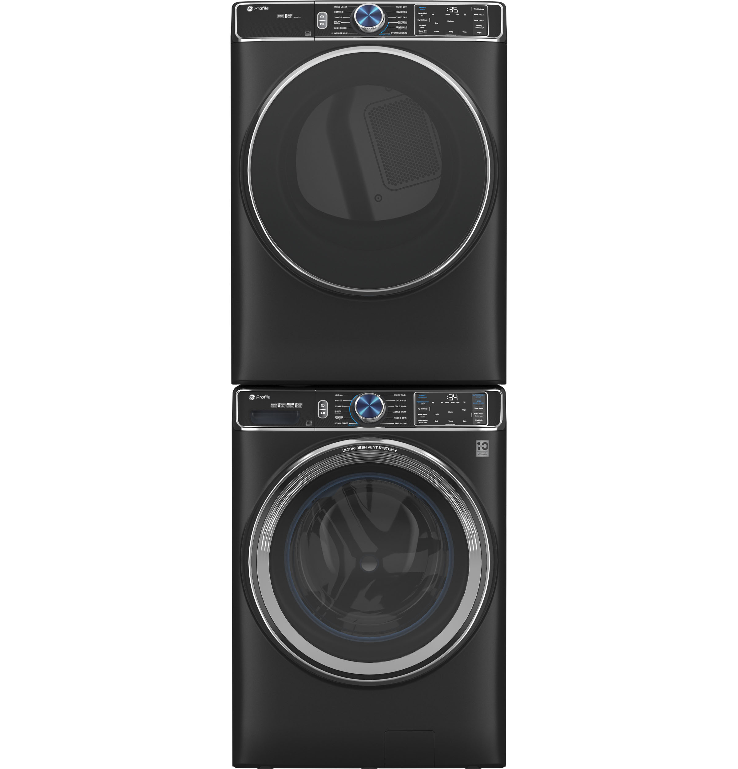 7.8 cu. ft. Capacity Smart Front Load Gas Dryer with Steam and Sanitize Cycle PFD95GSPTDS